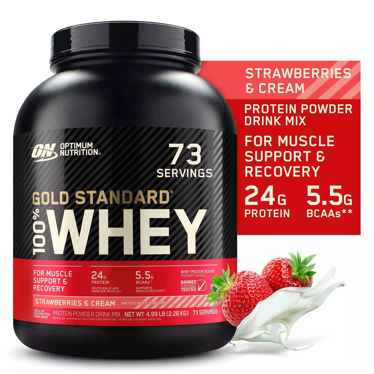 واي بروتين جولد ستاندرد 2.27 كجم | Gold Standard Whey 2.27kg – Muscle Road image