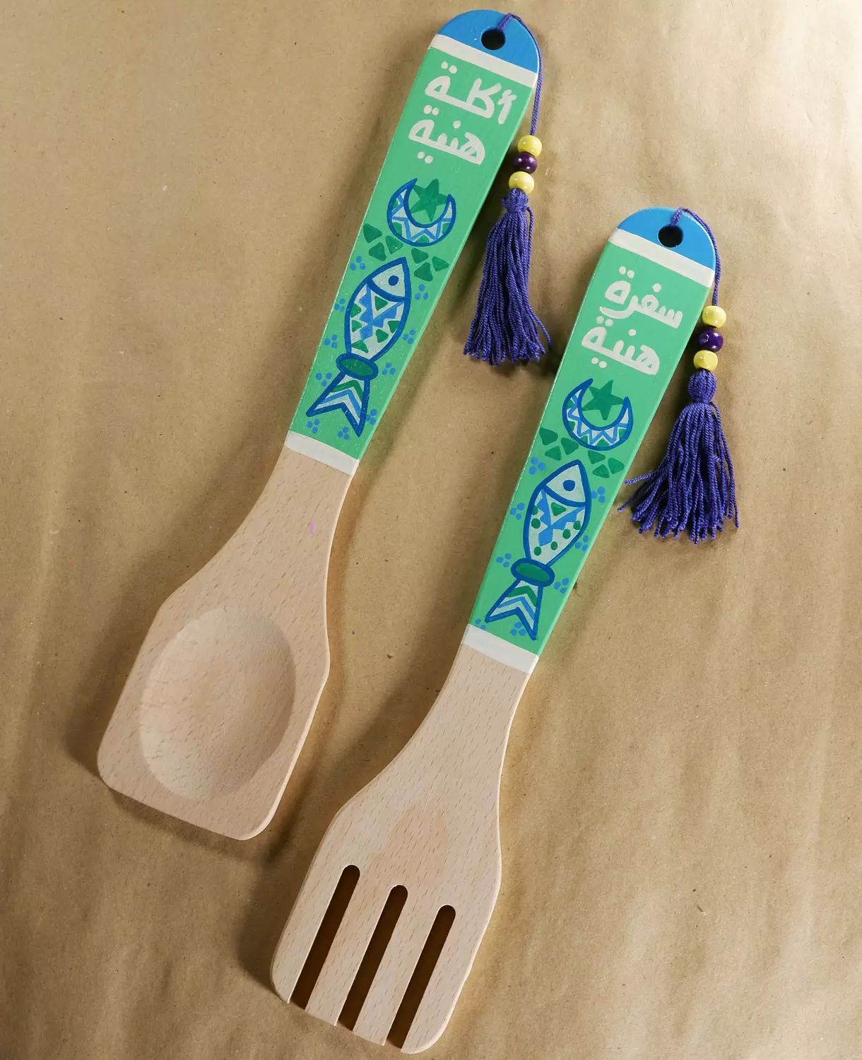 Green fish Fork & spoon 1