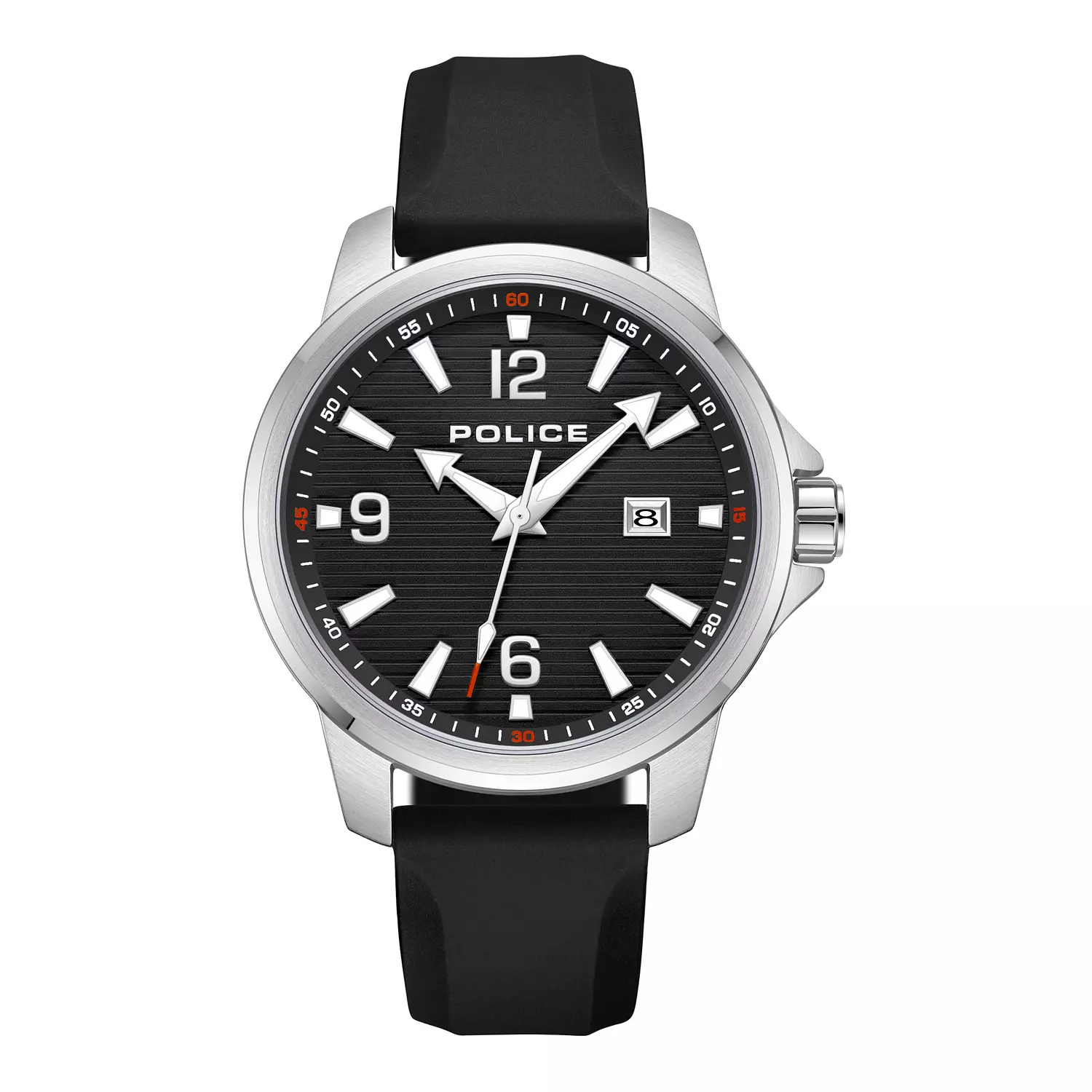 Police Men Analog Quartz Watch with Silicone Strap PEWJN0020903 image