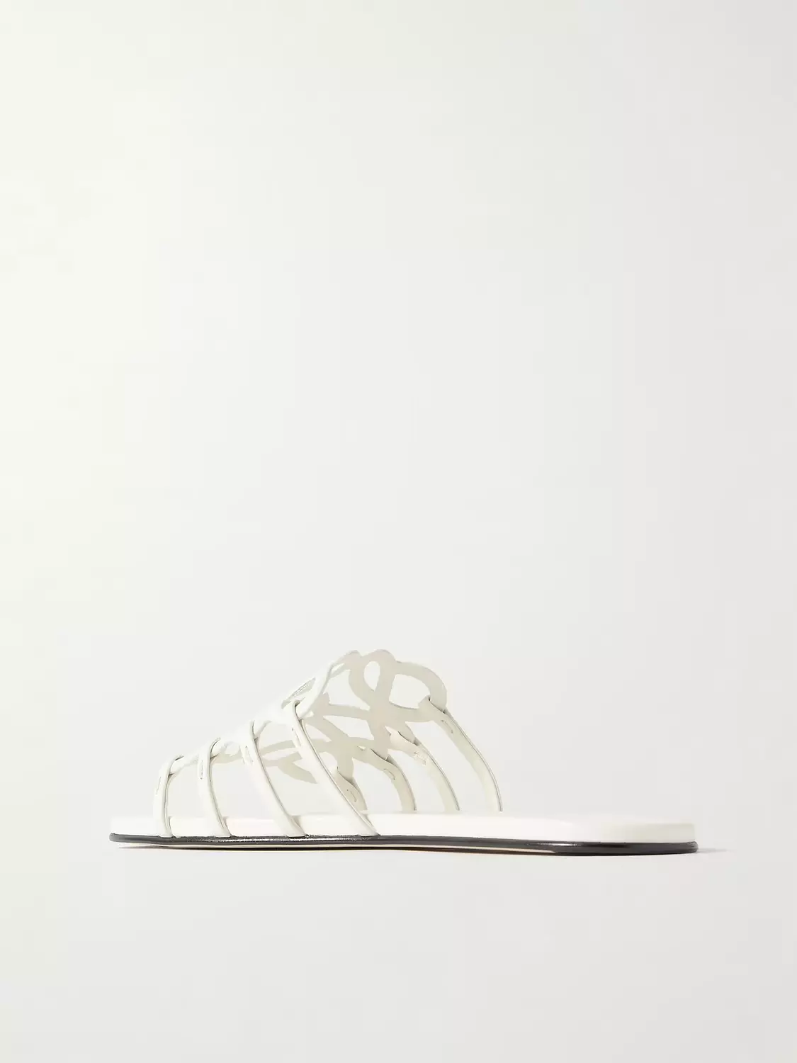 Loewe, Petal Anagram leather slides 3