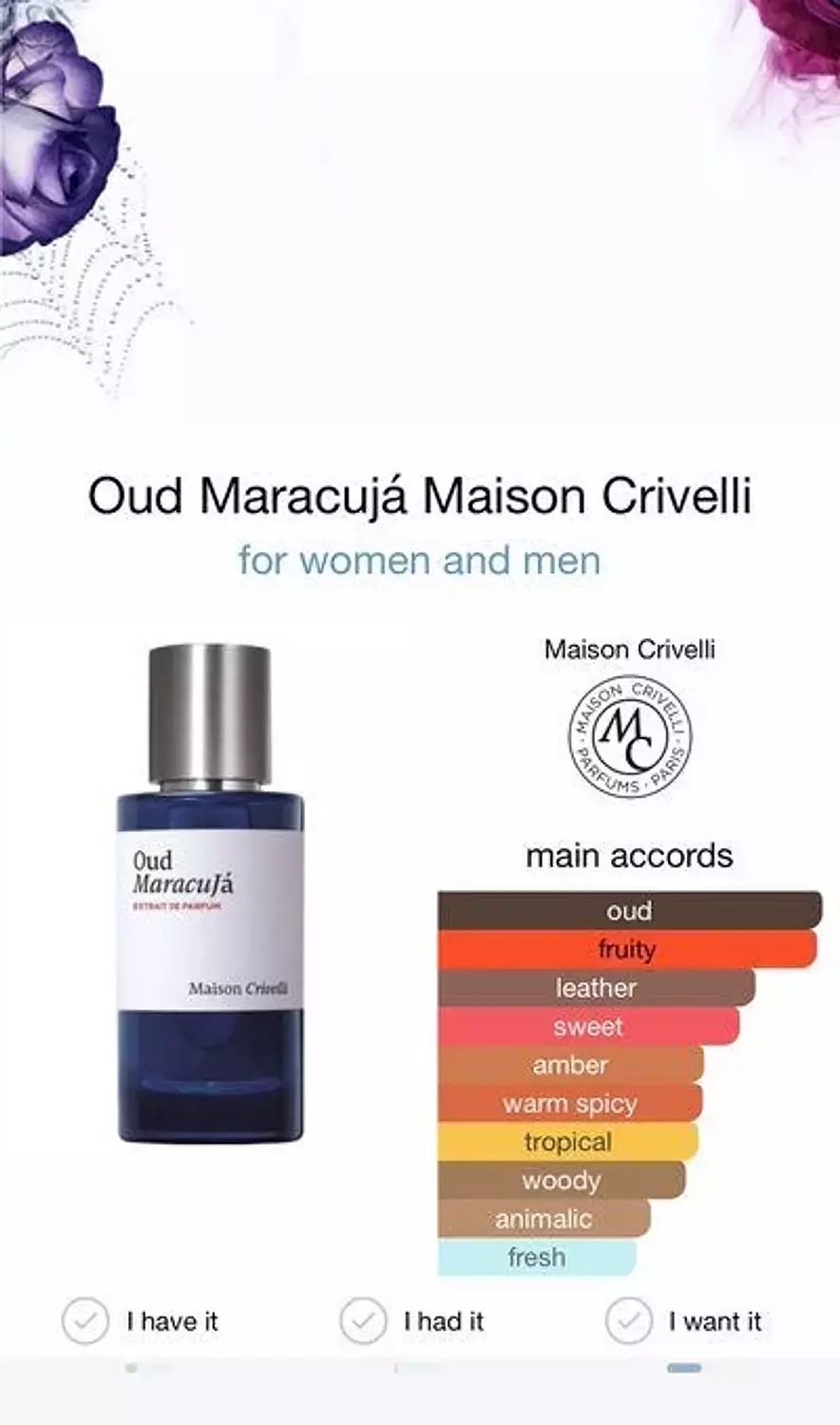 Oud maracujá maison crivelli hover image
