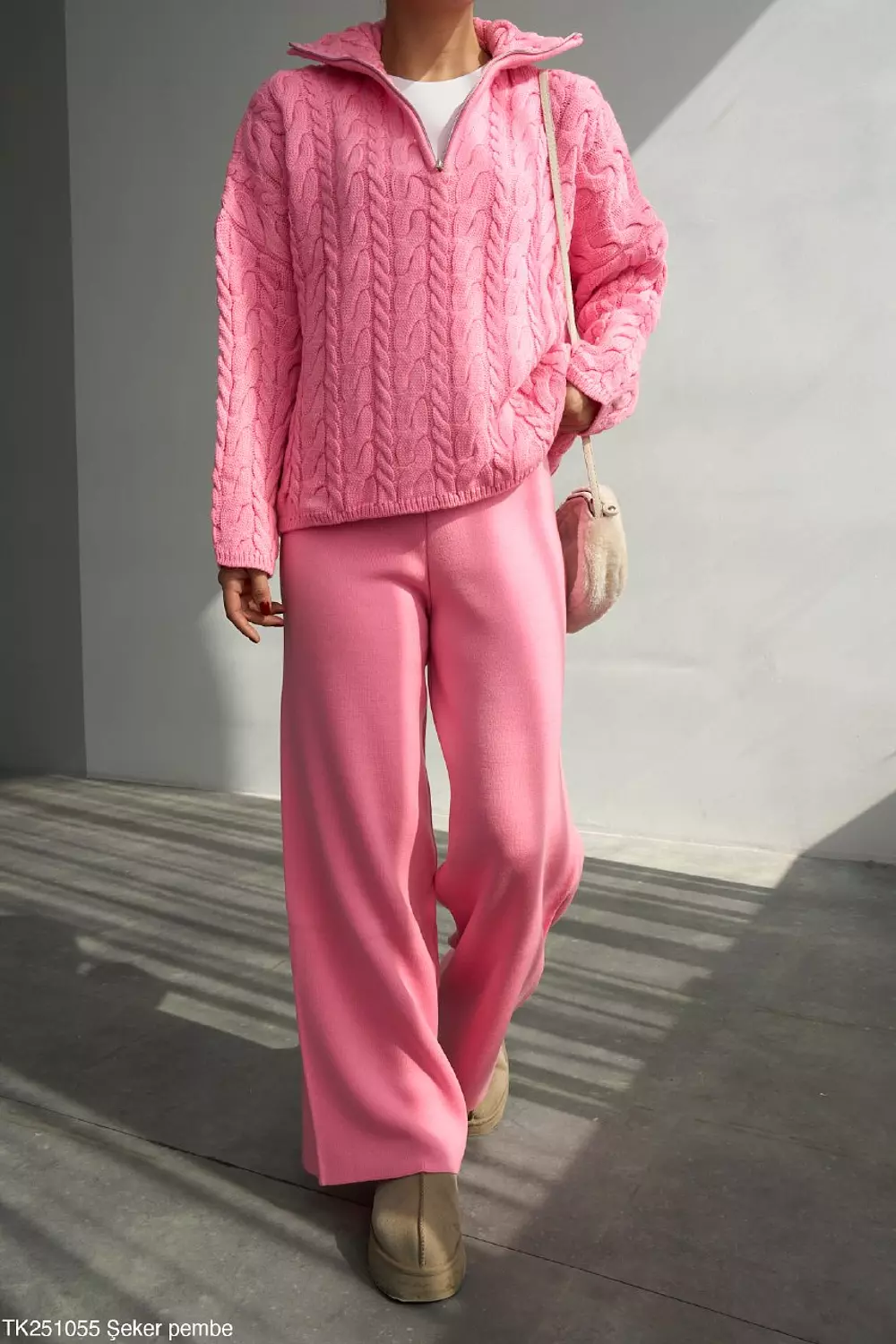 Pink Braided Pullover  image