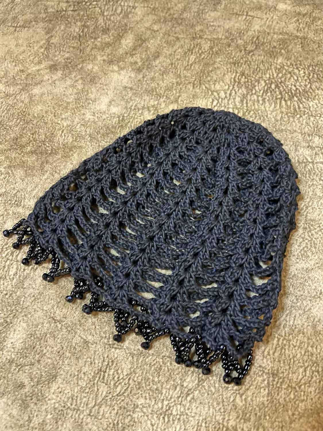 Bodrum black crochet hat 3