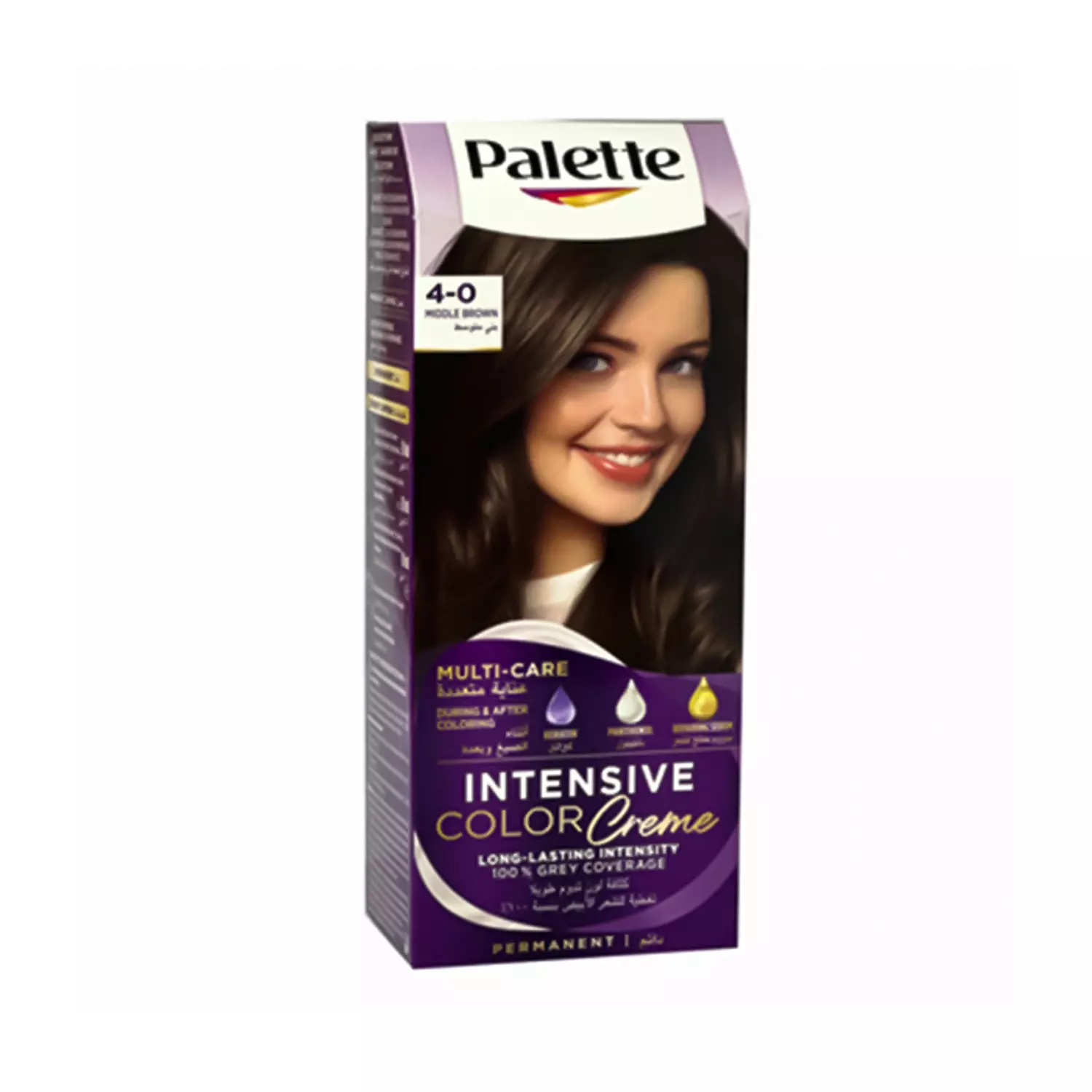 Palette Hair Dye 4-0 Middle Brown image