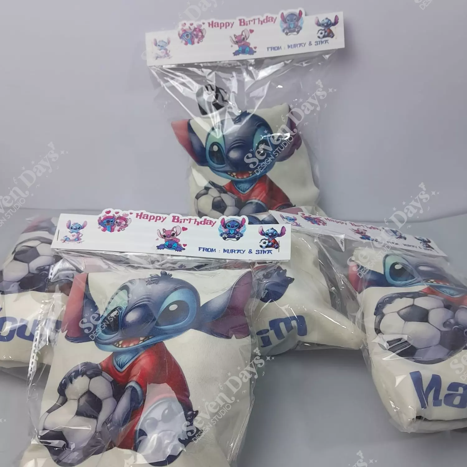 Stitch Football Drawstring Bag 2