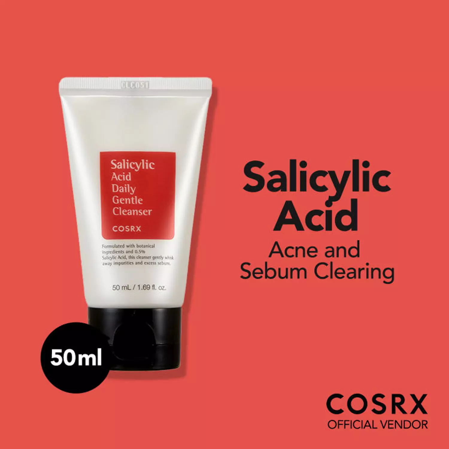 Cosrx Salicylic Acid Daily Gentle Cleanger 50Ml 2