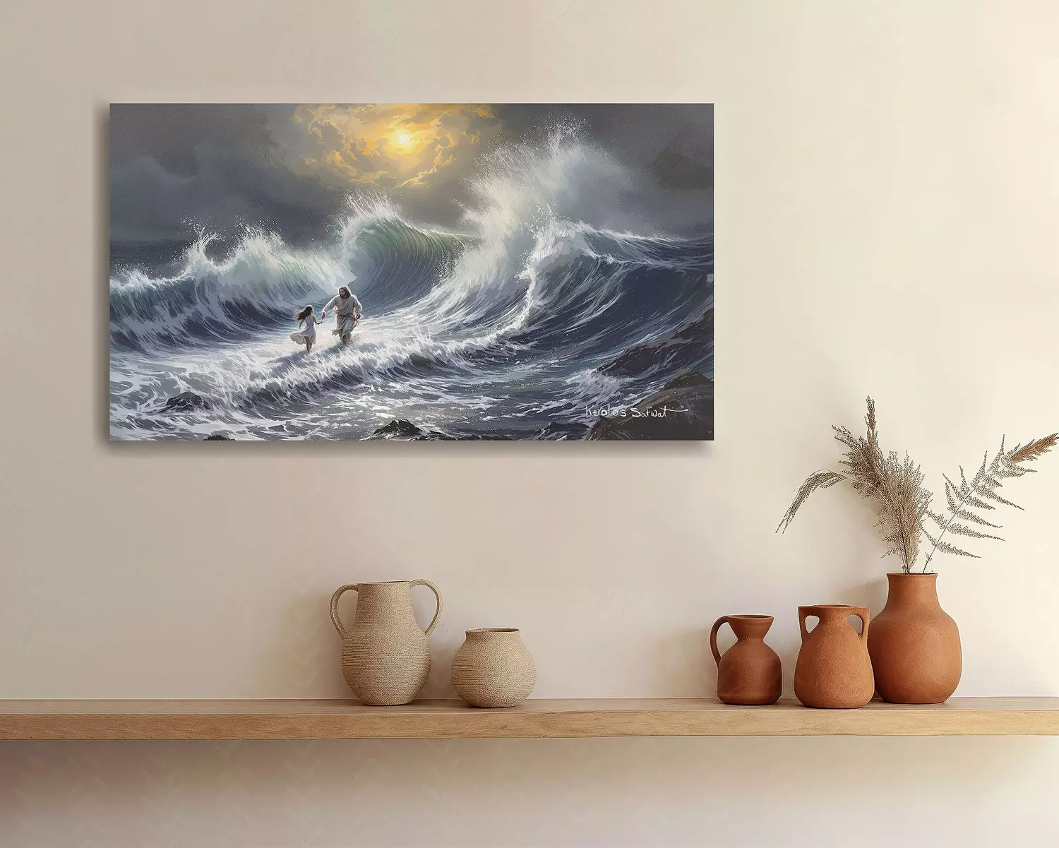 The seas surged - (wall-art)  hover image