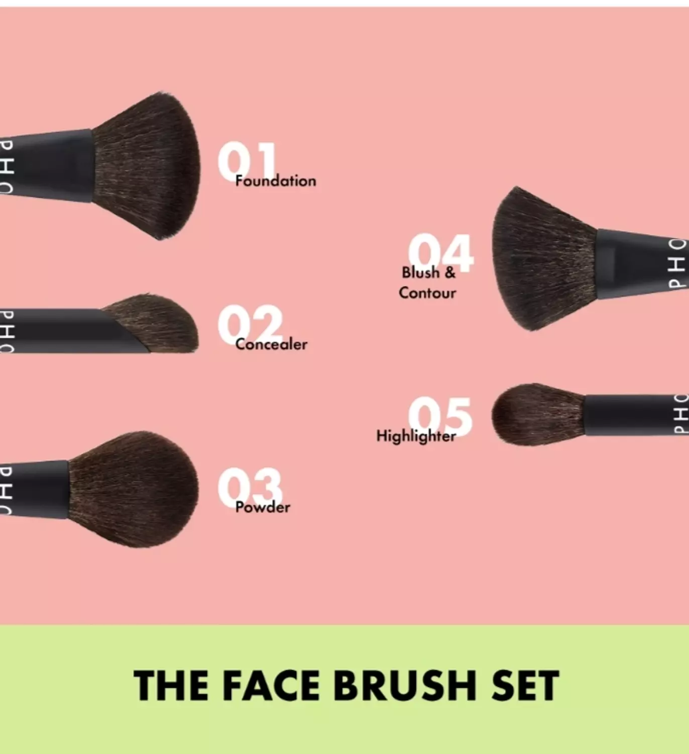  Sephora collection The Face Brush Set 1
