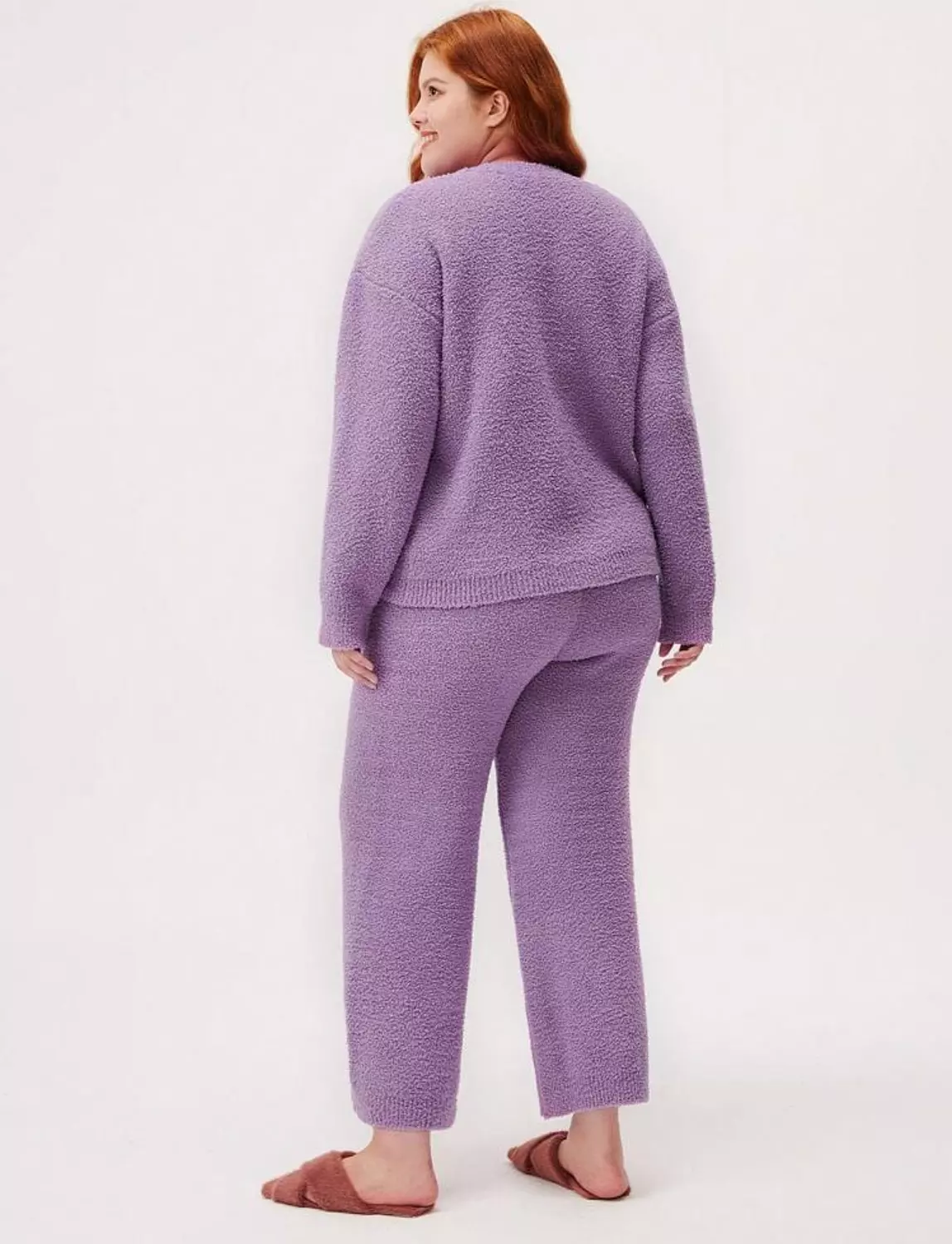 Purple Fleece PJ Set 2