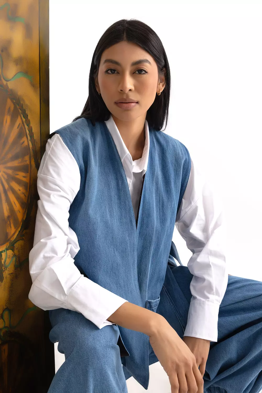 The Denim Nina reversible Vest 4