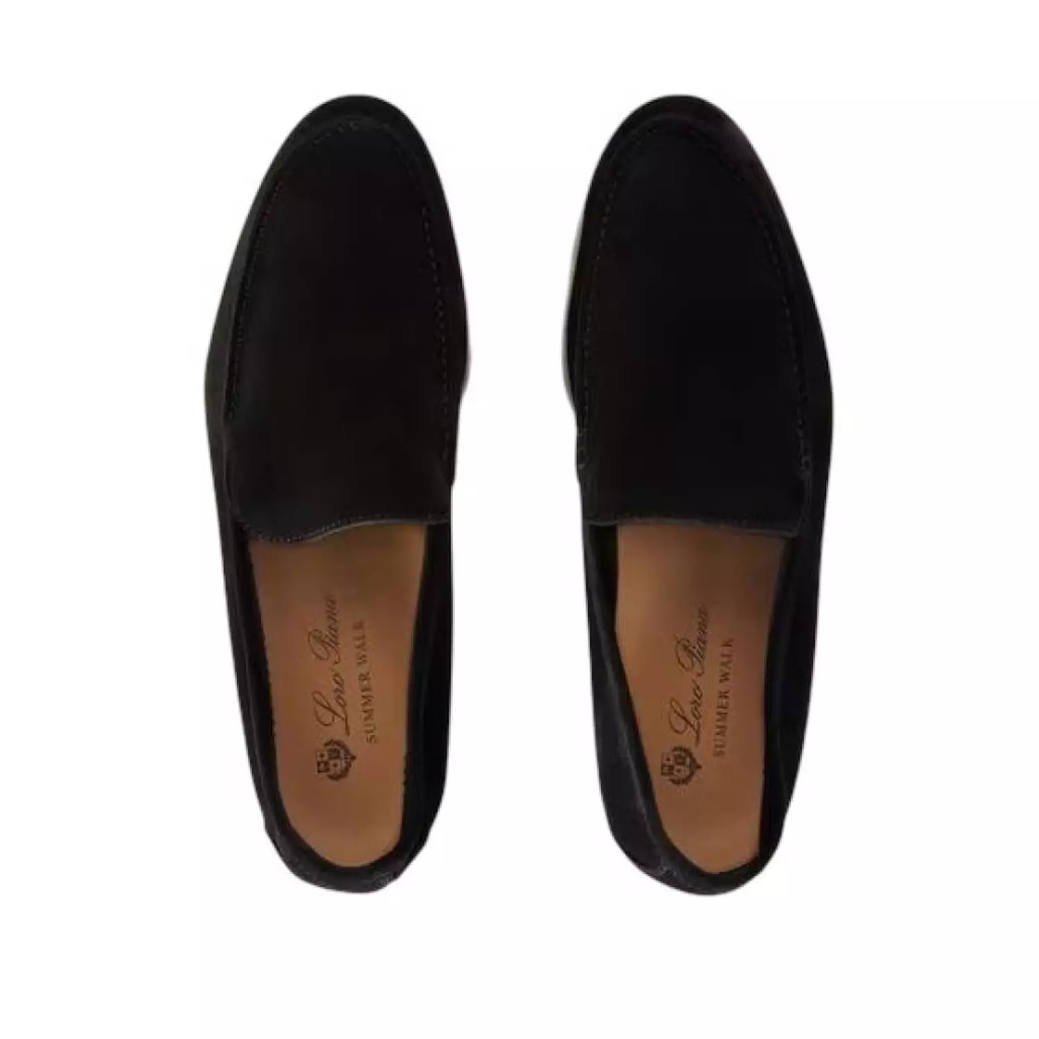 Loro Piana Summer Walk Loafer Suede Black 3