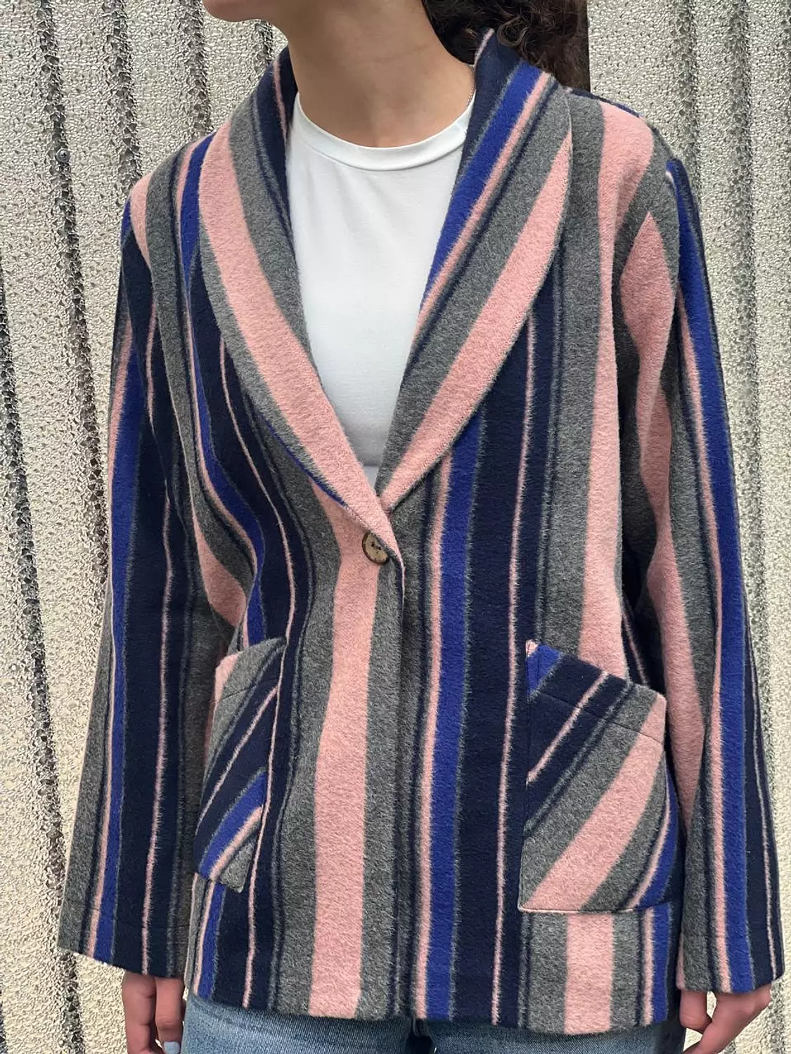 Wool strip jacket  11