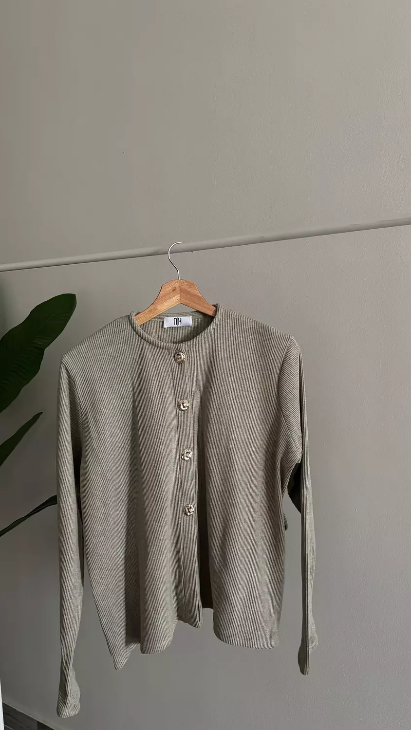 Cardigan blouse mint green  hover image