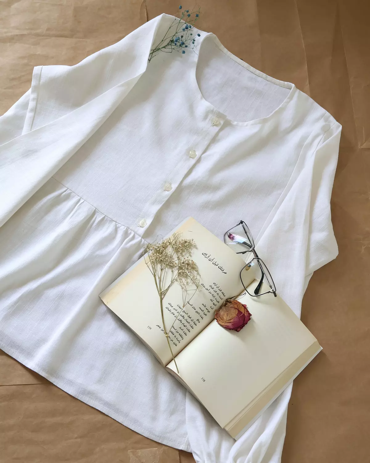 OFF WHITE LINEN BLOUSE 6