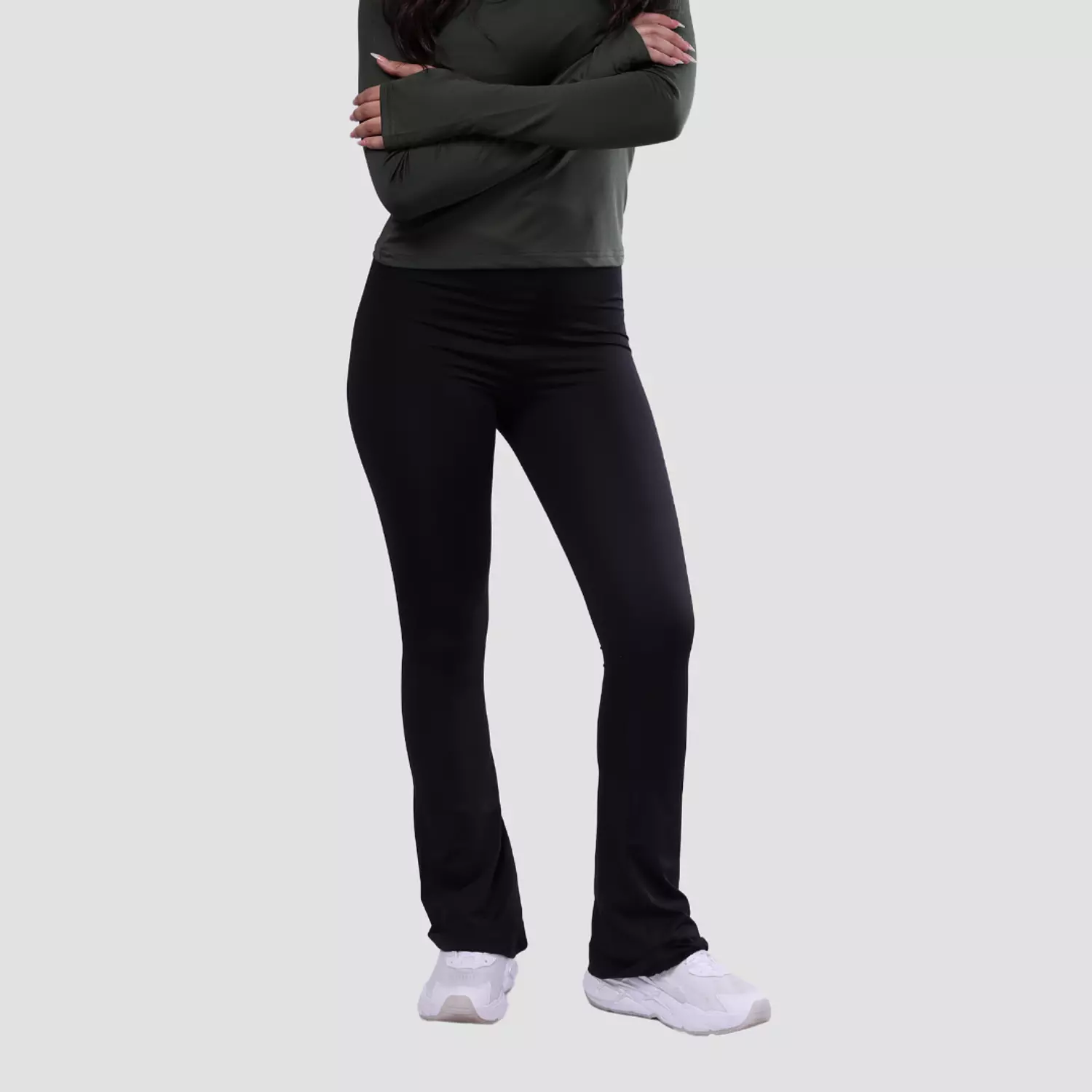 0172 Black Flared Pants hover image