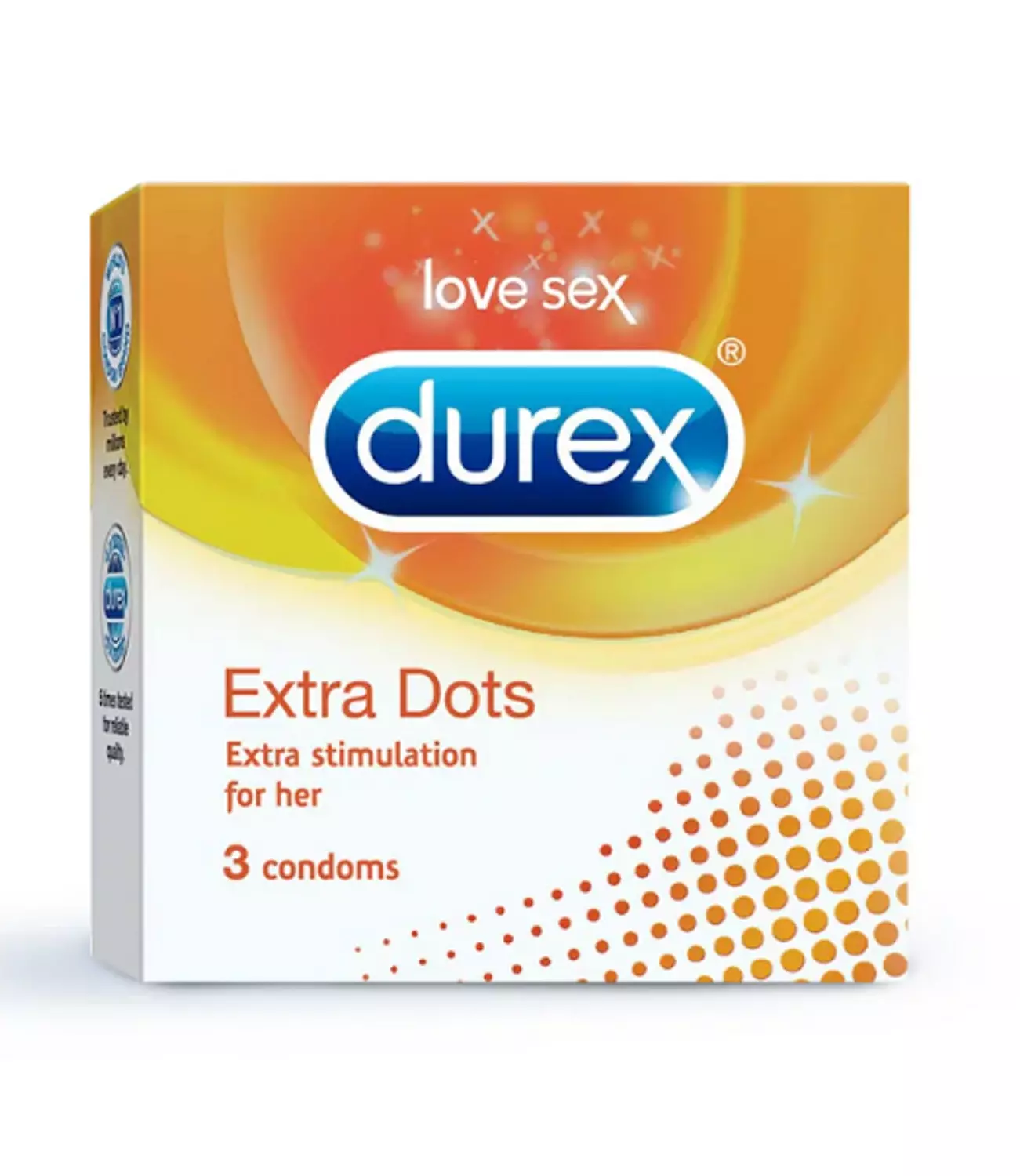DUREX EXTRA DOTS CONDOM 3 PIECES image