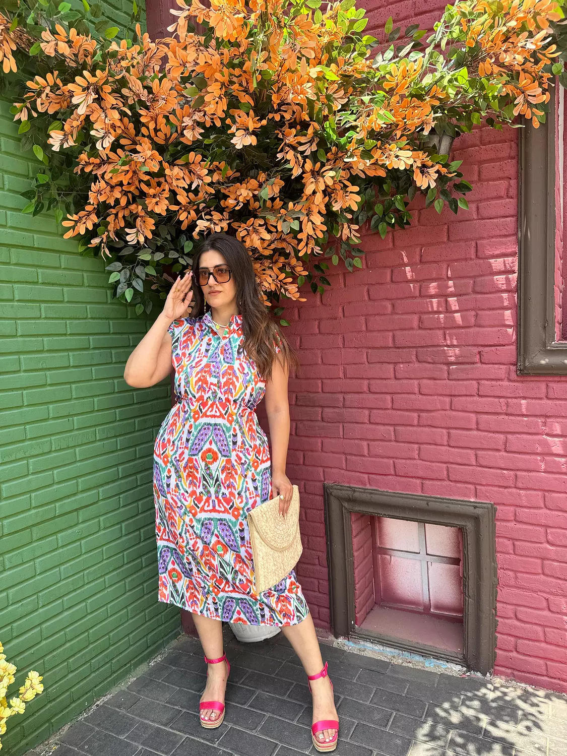 summery printed dress 8