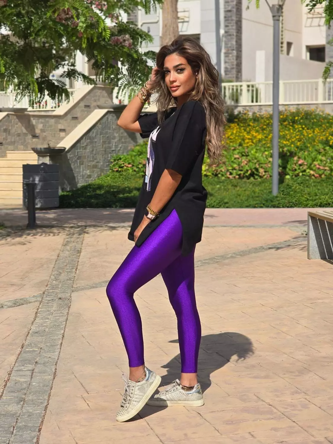 Plus Size Metallic leggings 22