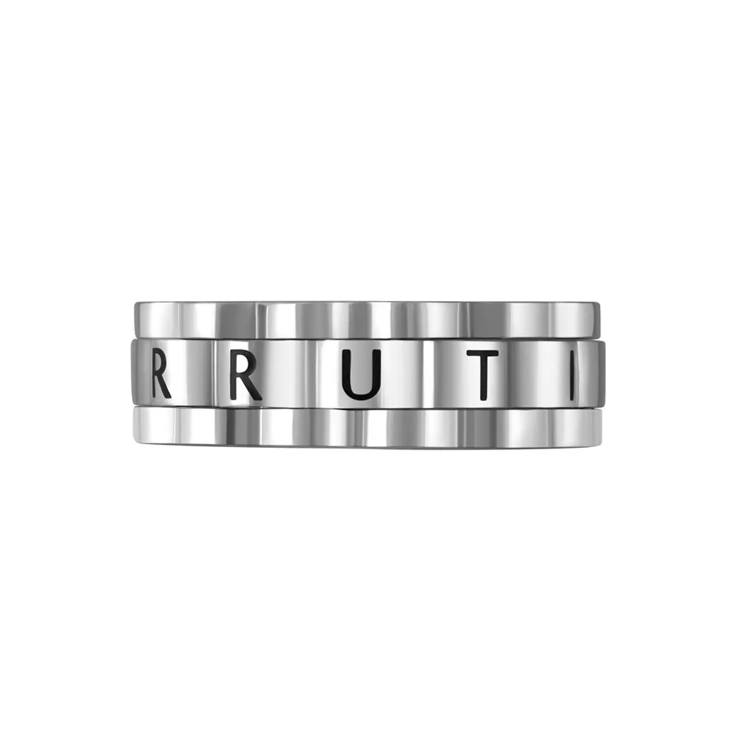 Cerruti 1881 Fluted Steel Ring (Plain) CIAGF0015704 1