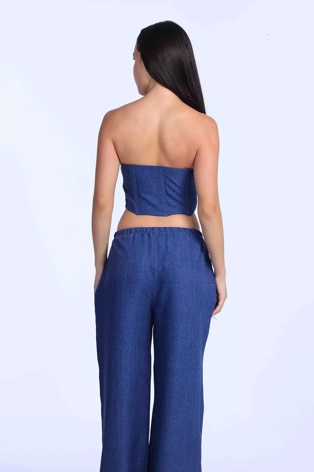 Denim linen pants   3