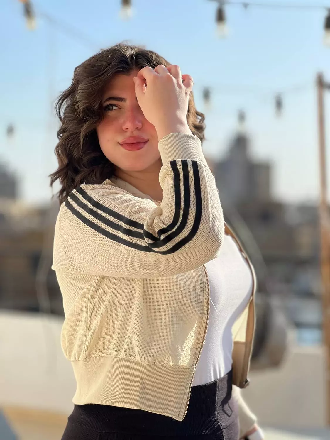 Striped Knitted Jacket image