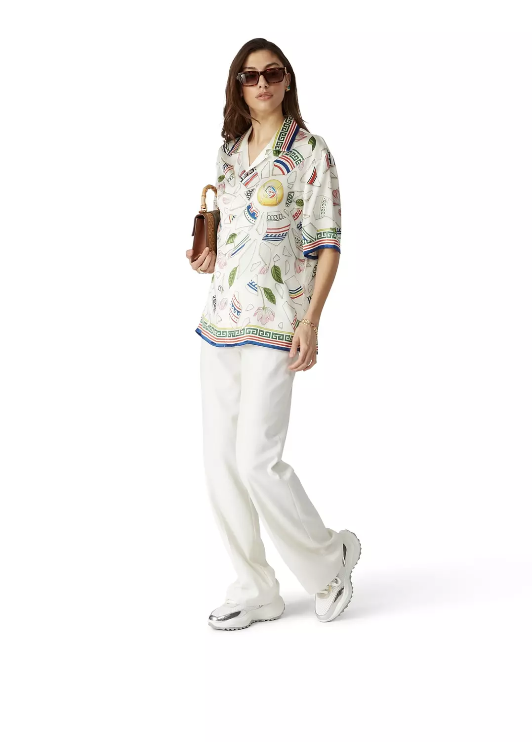   CASABLANCA LE SLEEVE SILK SHIRT 5