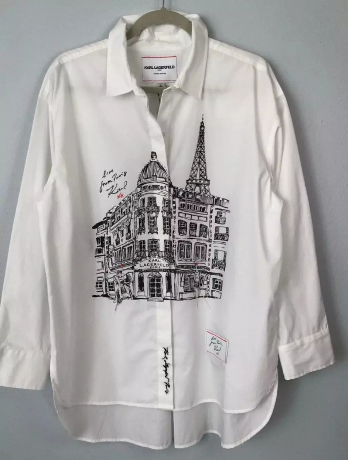 KARL LAGERFELD white chemise image