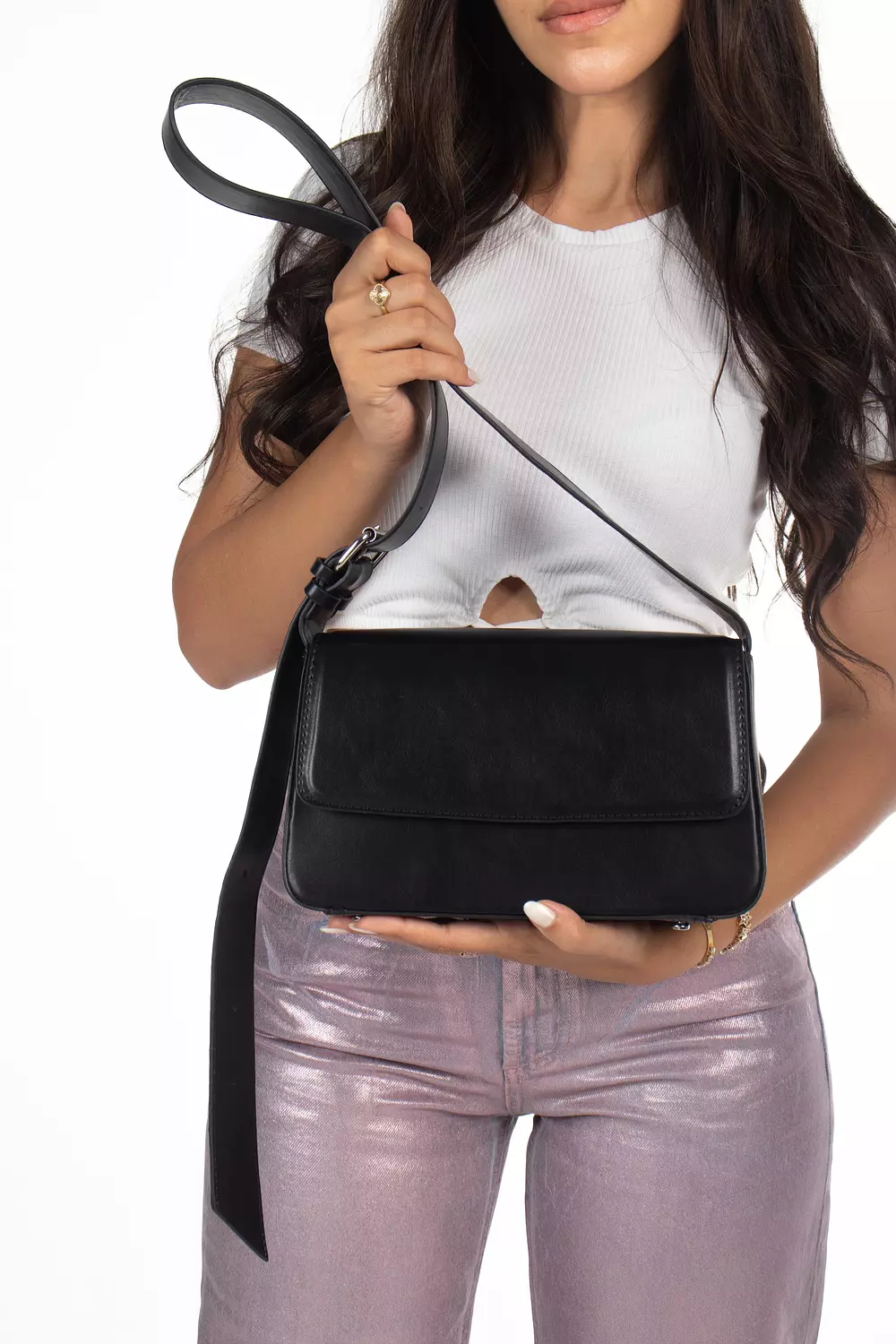 Leia Shoulder Bag - Black 2