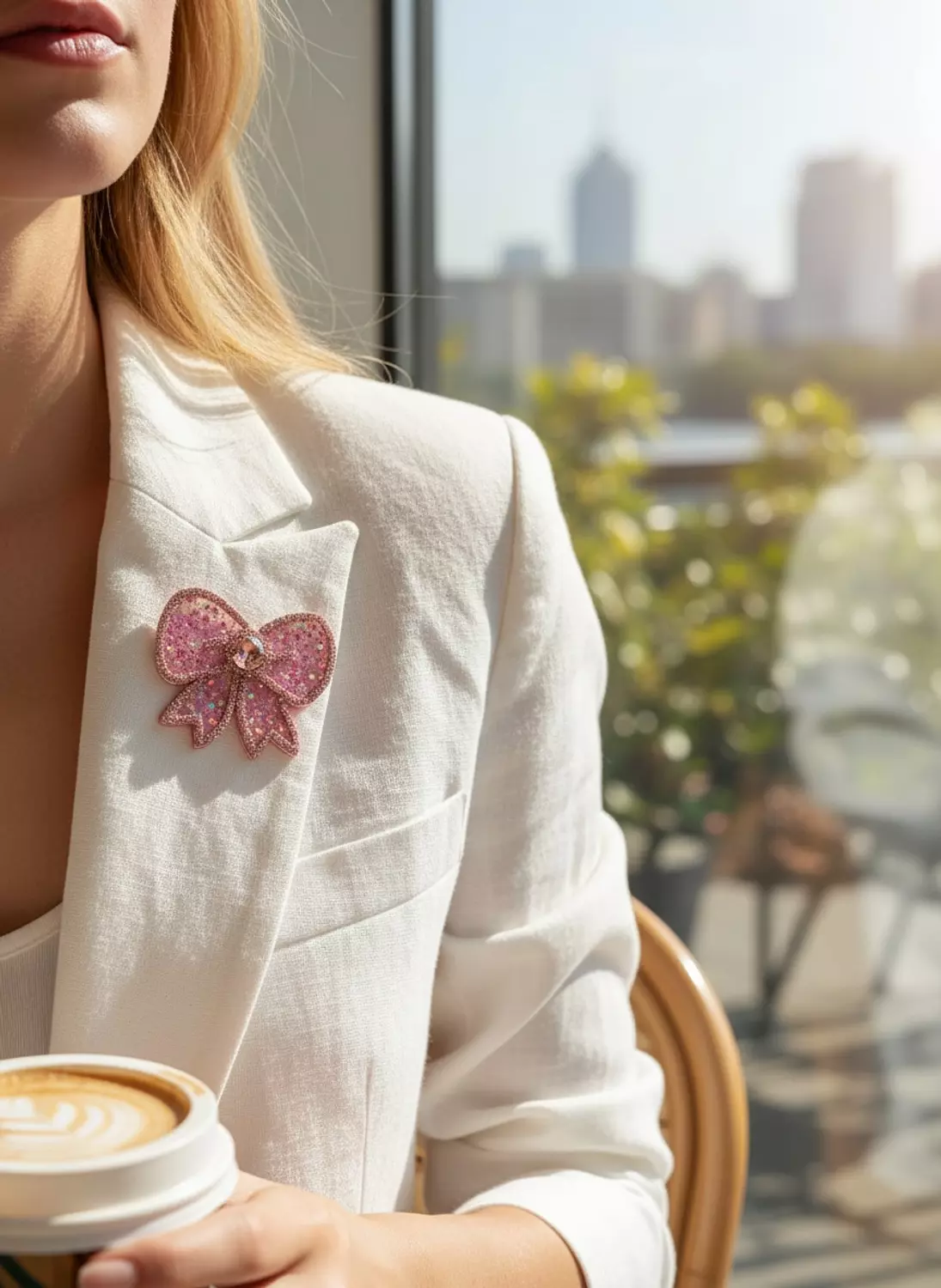 Bow magnetice brooch  3