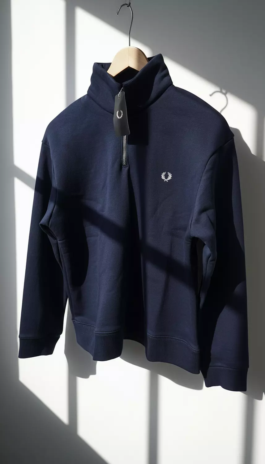Fredperry sweater half zip Navy image