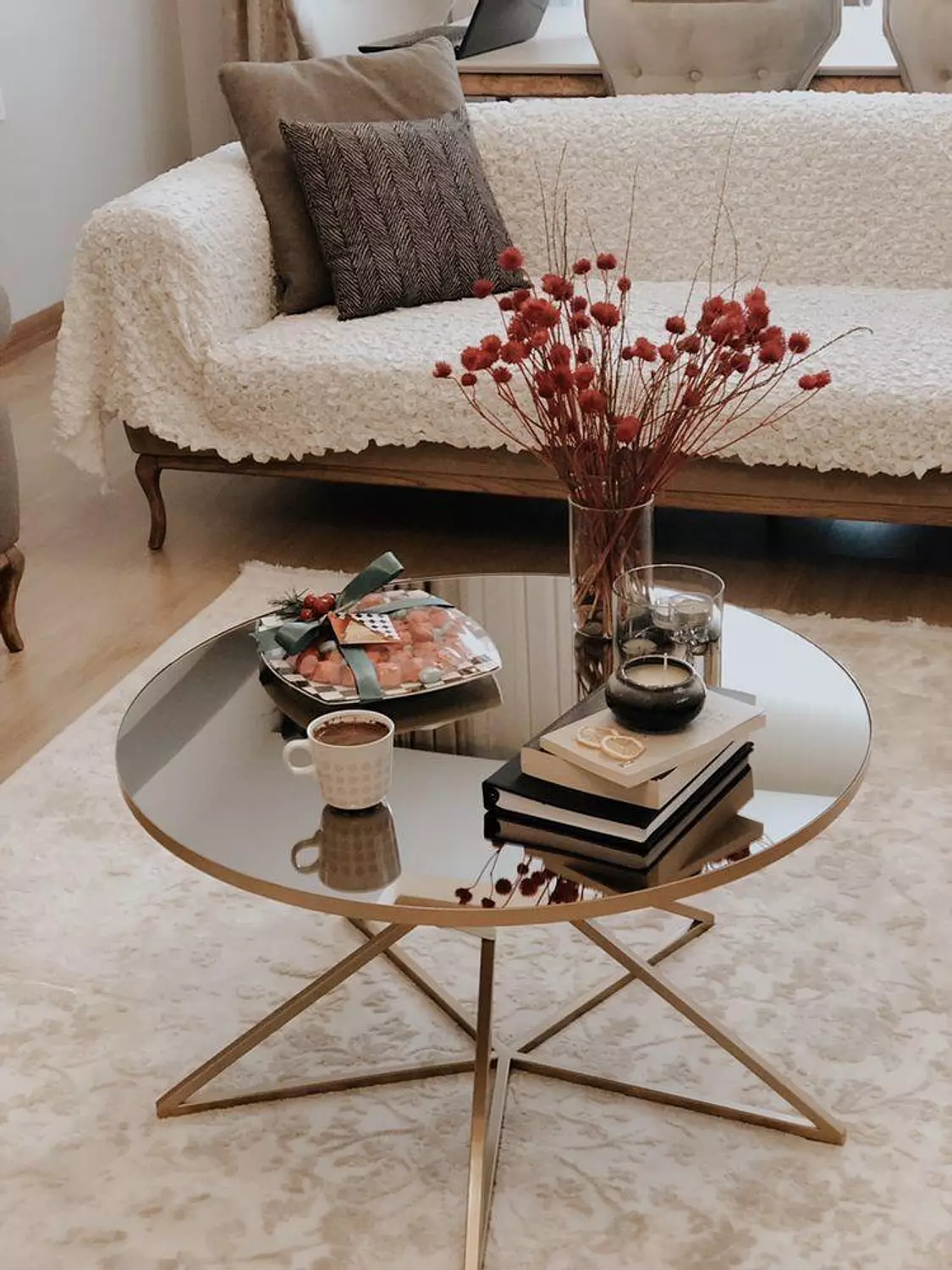 ترابيزه سنتر  بسطح زجاج - 75*50سم hover image