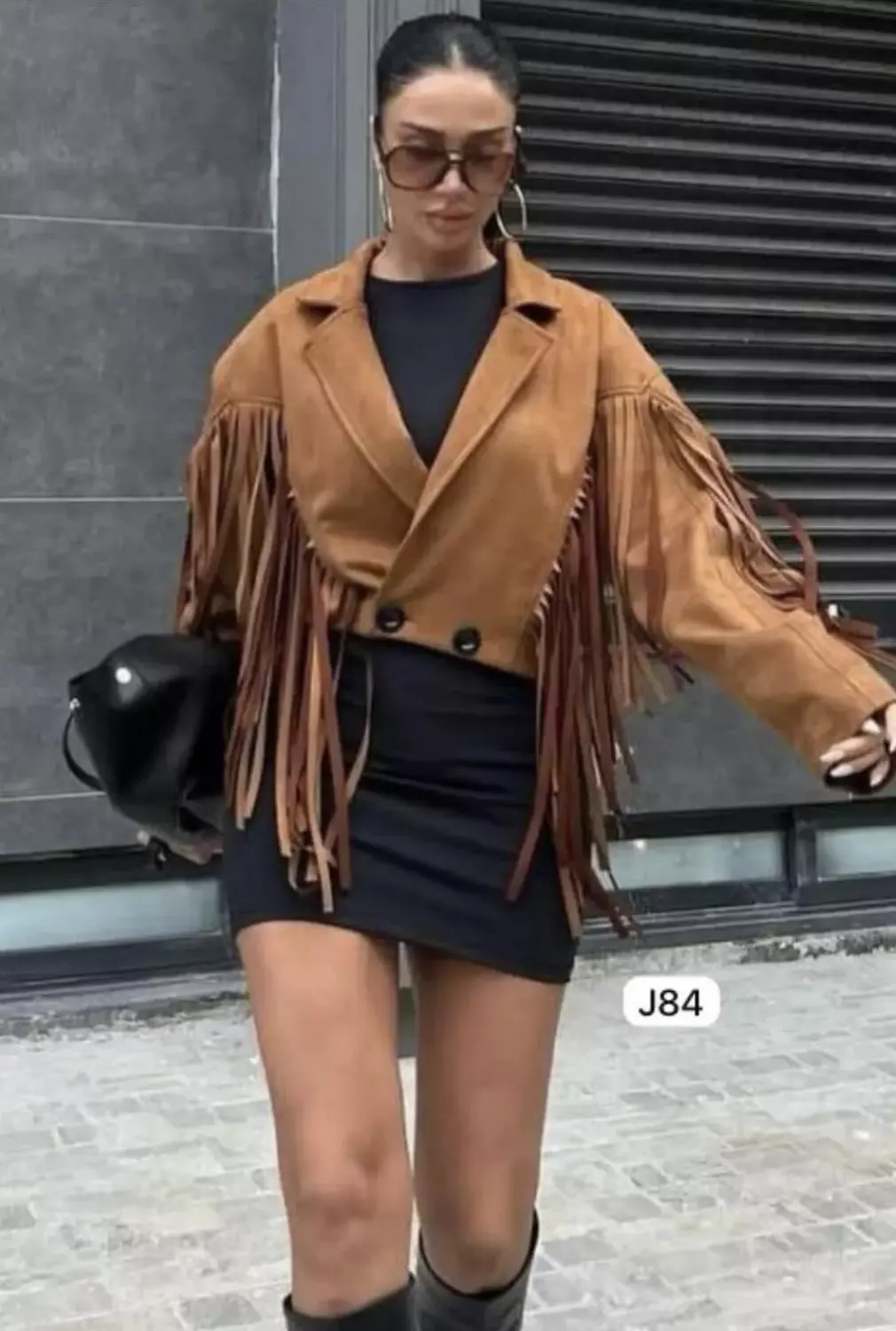 Fringed suede winter jacket  2