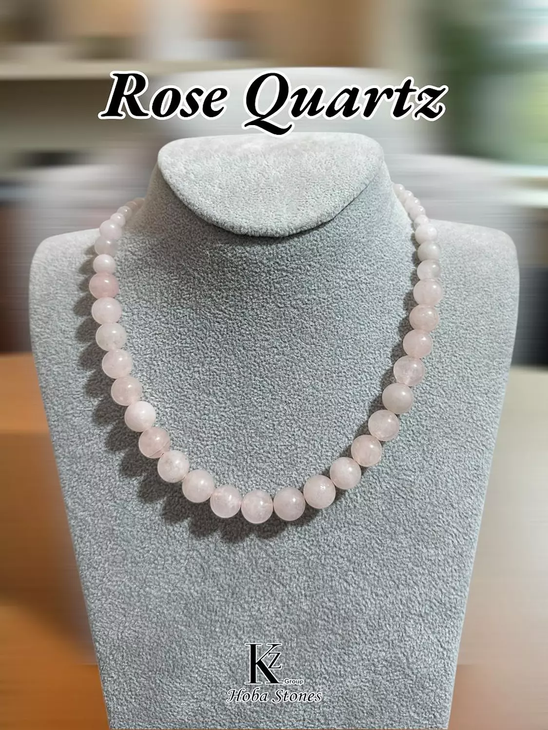 Rose quartz necklace  hover image