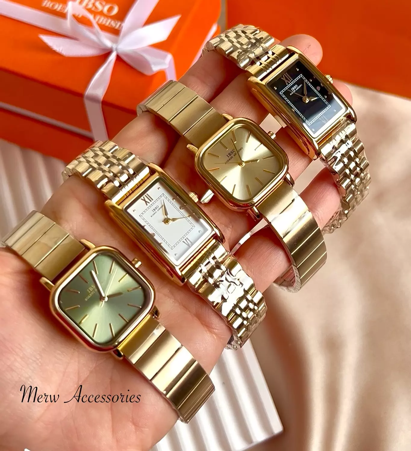 IBSO olive green women watch  3