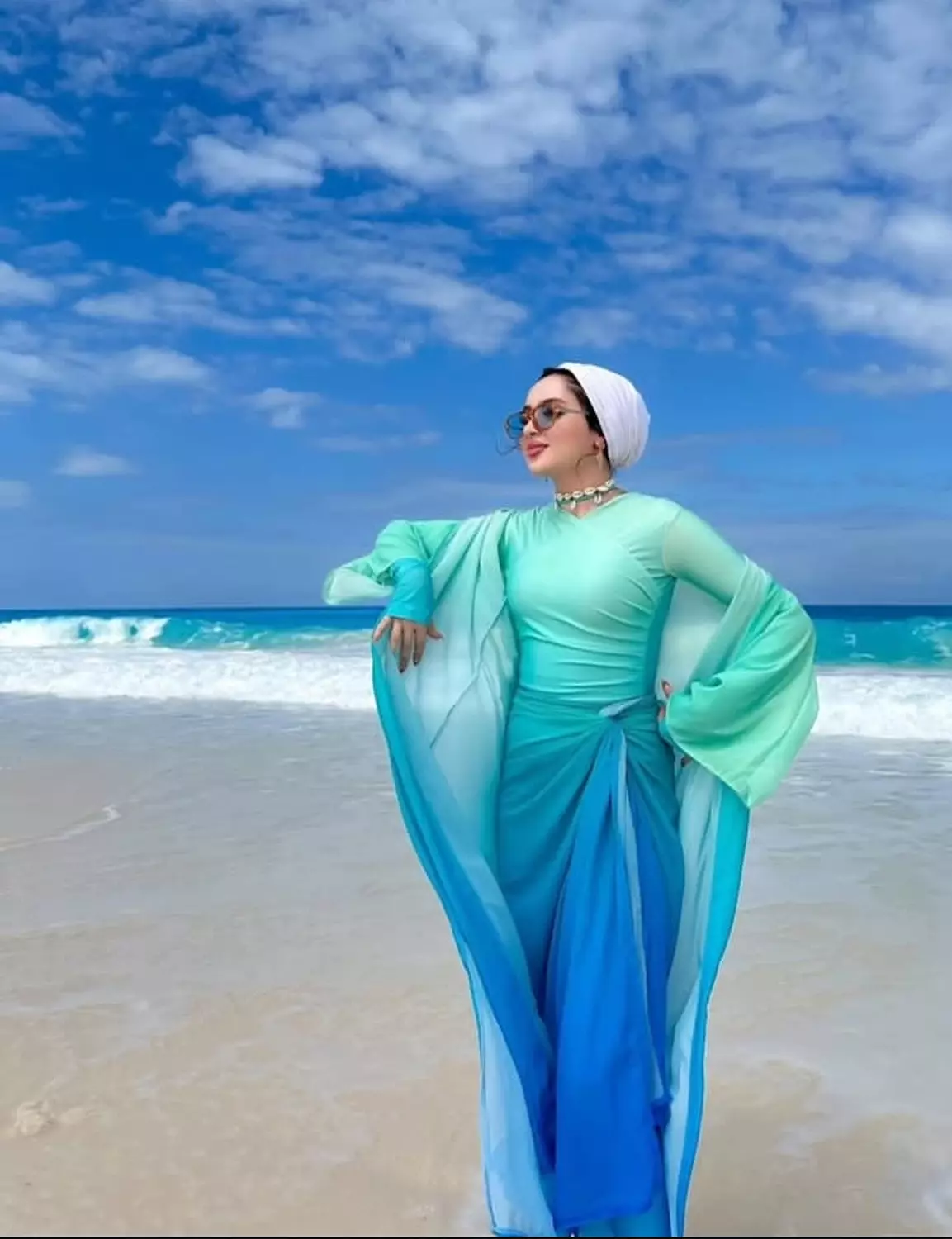 Shades of green burkini  image