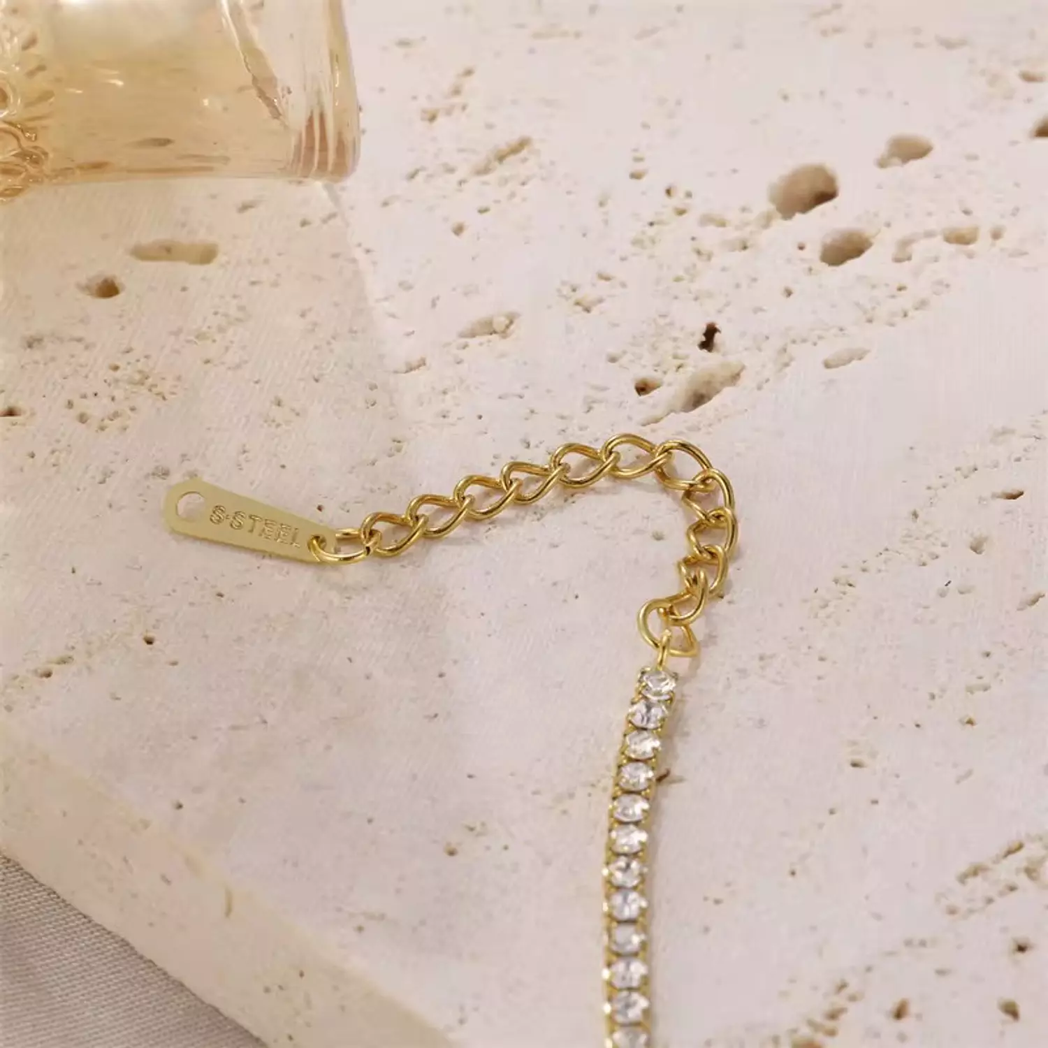 Gold tennis bracelet  3