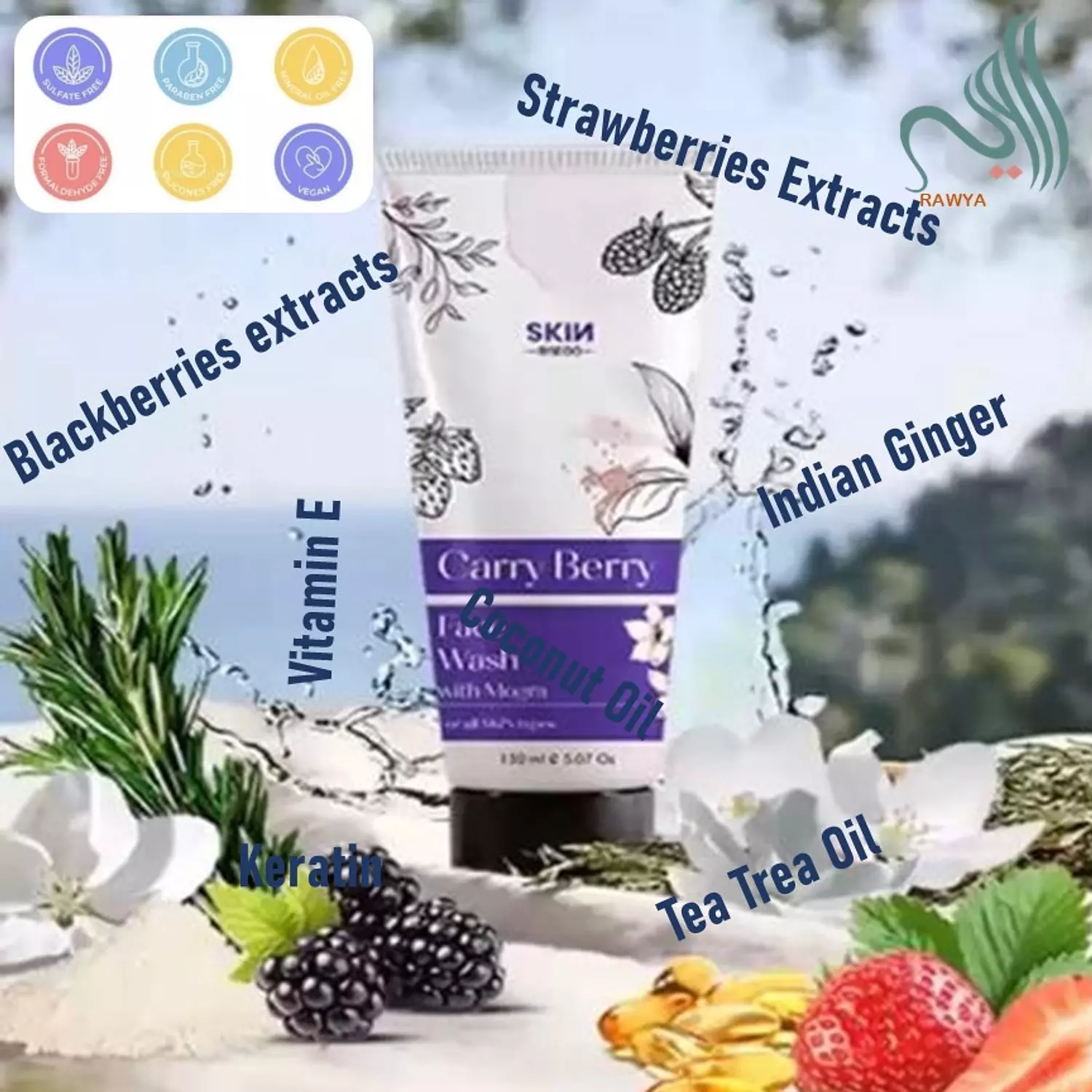 carry berry FACE WASH 1