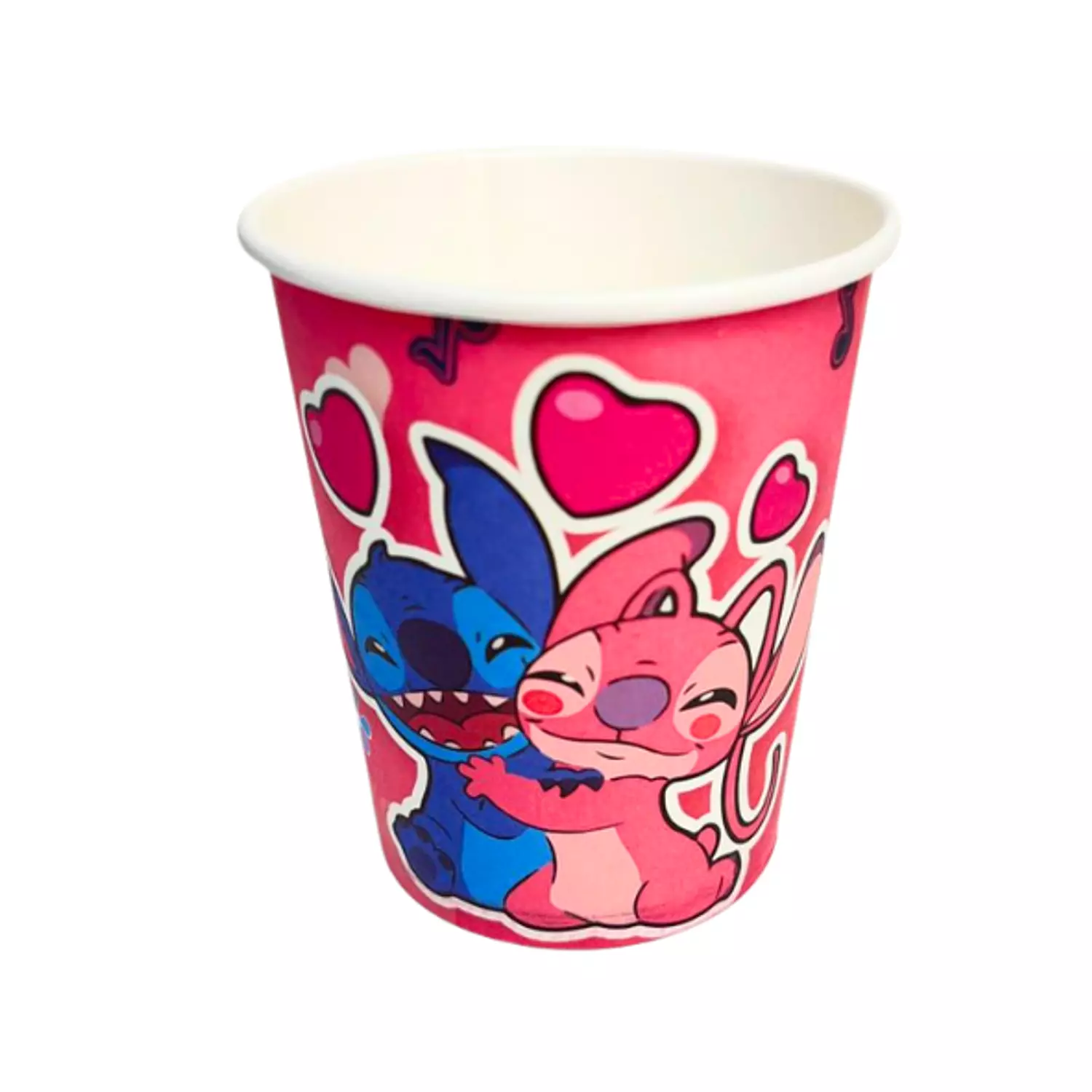 كبايات كرتون بينك منقط ابياض  image