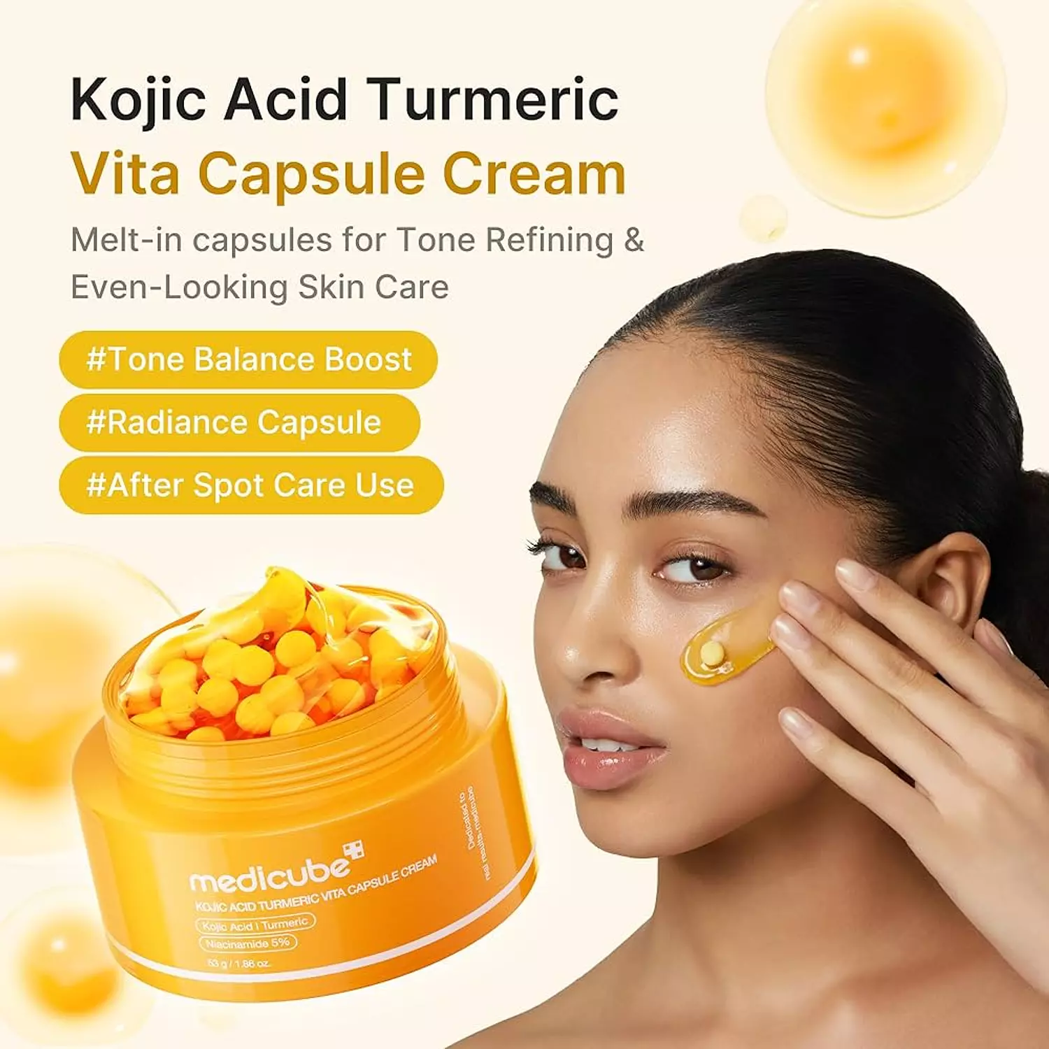 Medicube - Kojic Acid Turmeric Vita Capsule Cream 1
