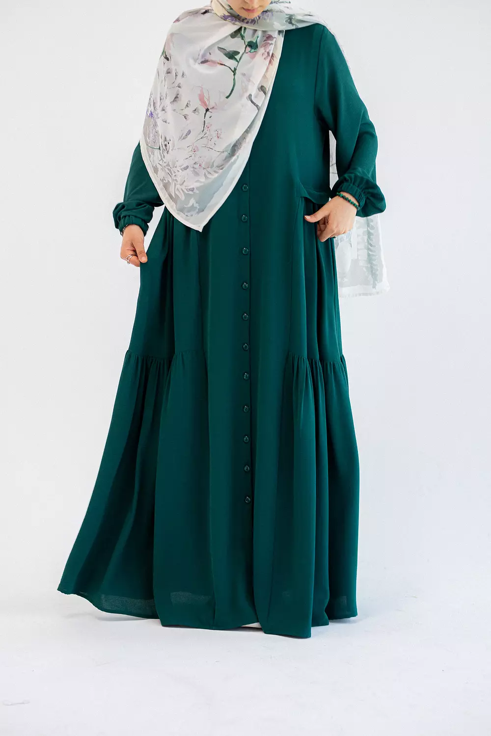 Green loose Dress 1