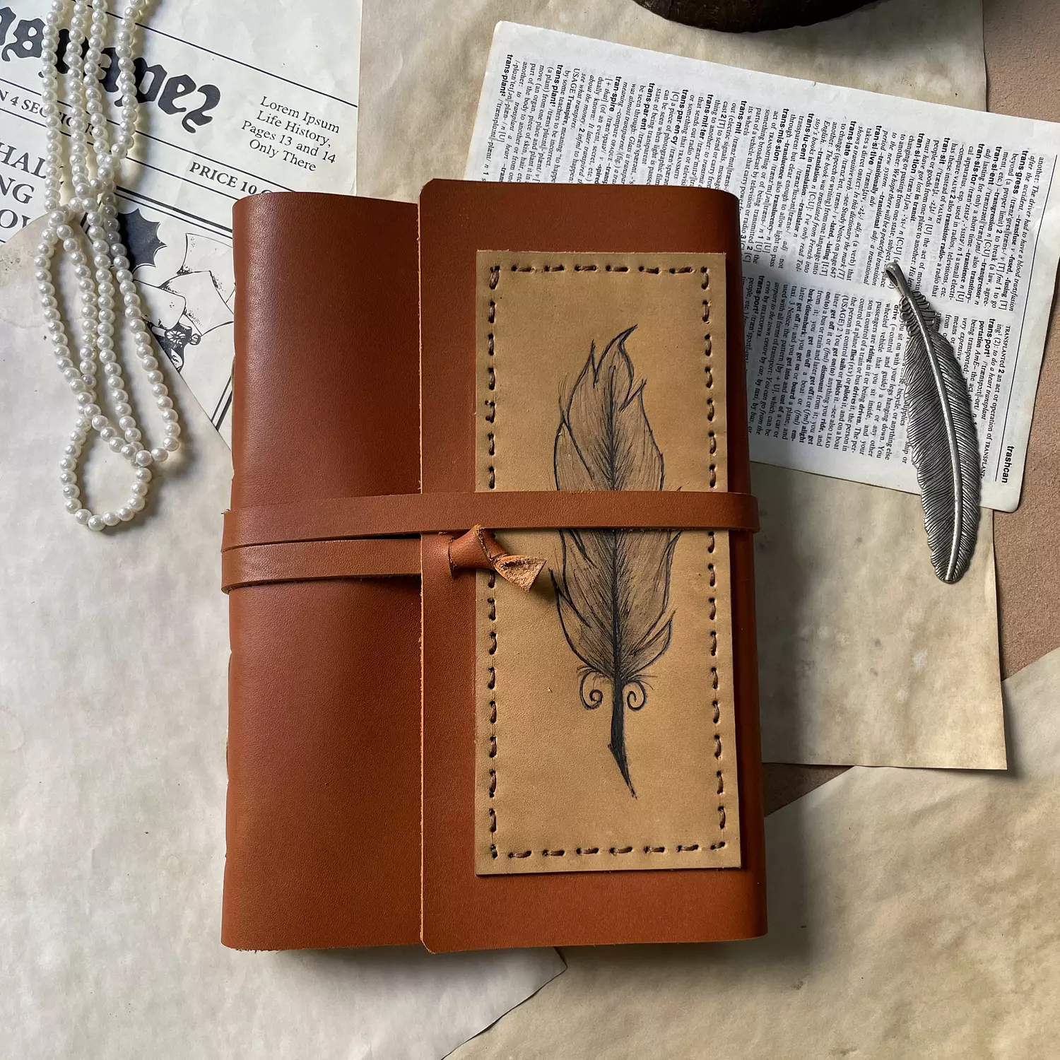 classic feather journal A5  image