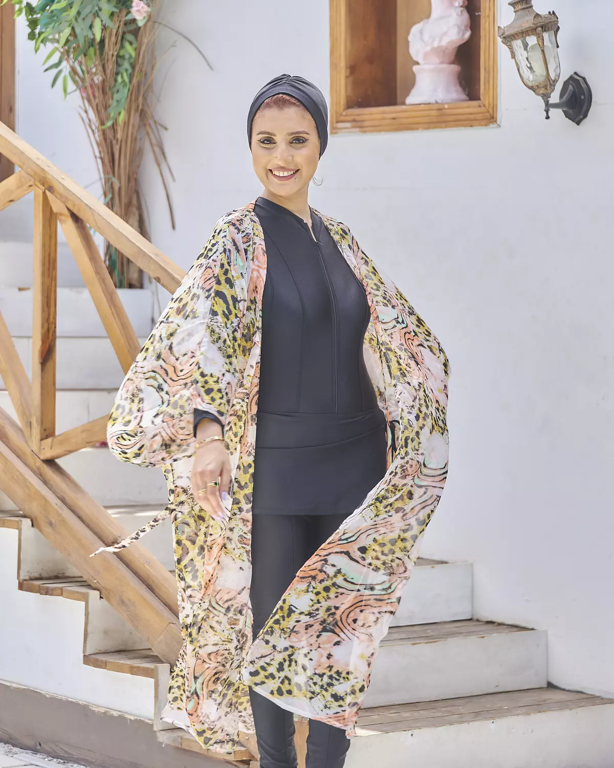 Natural chiffon cardigan 2