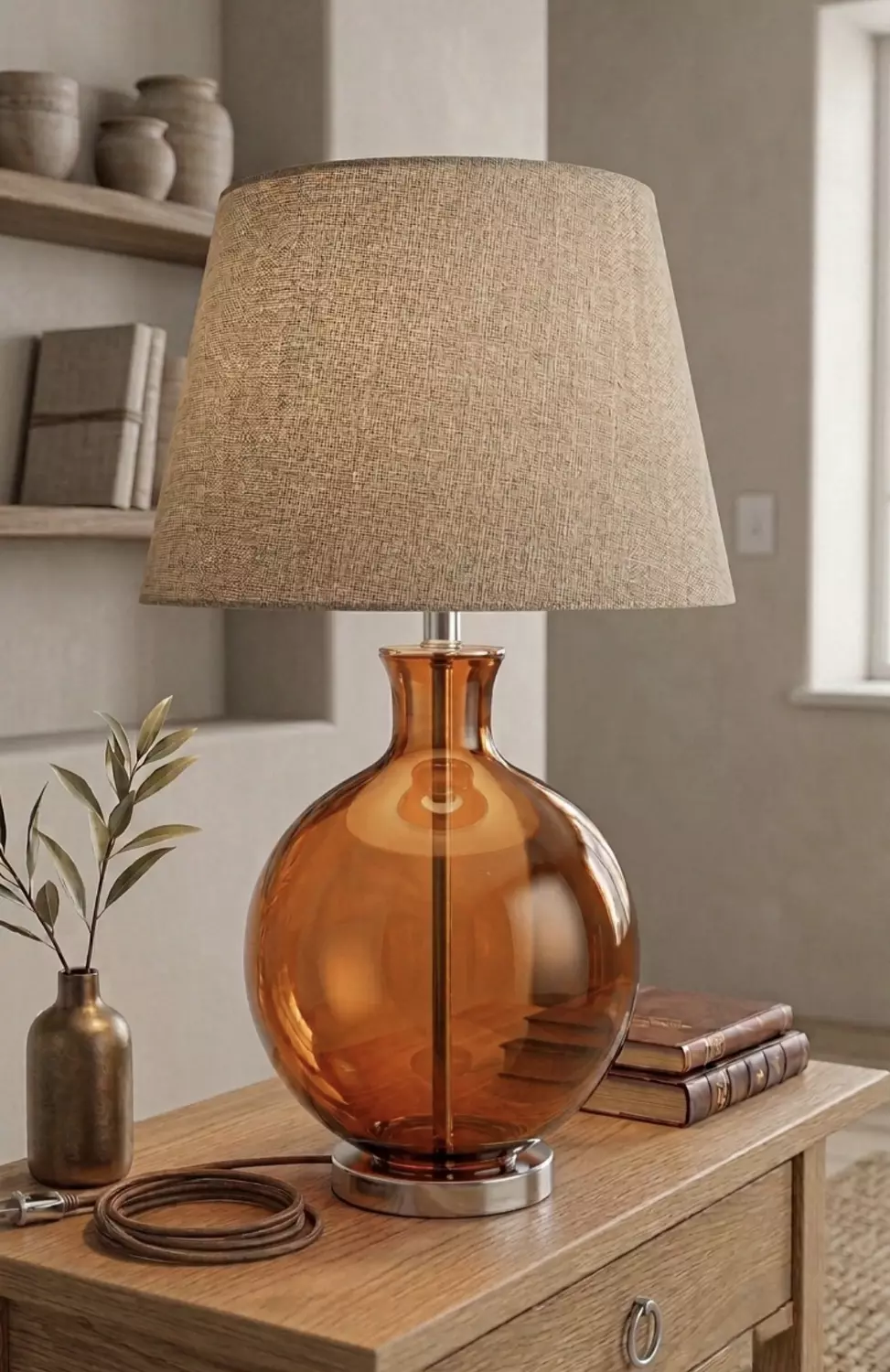 Glass Table lamp  image