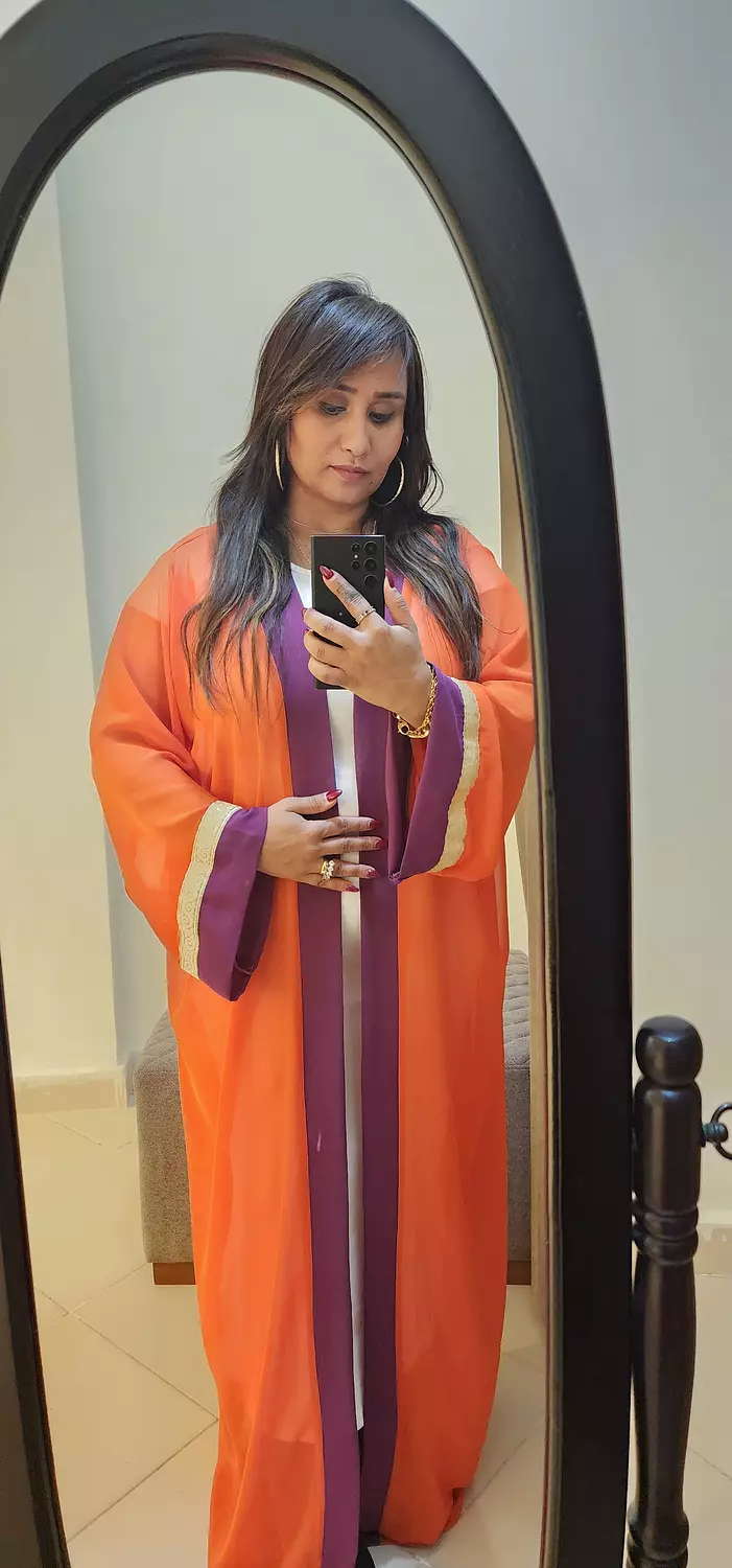 Orange and Purple Kaftan 1