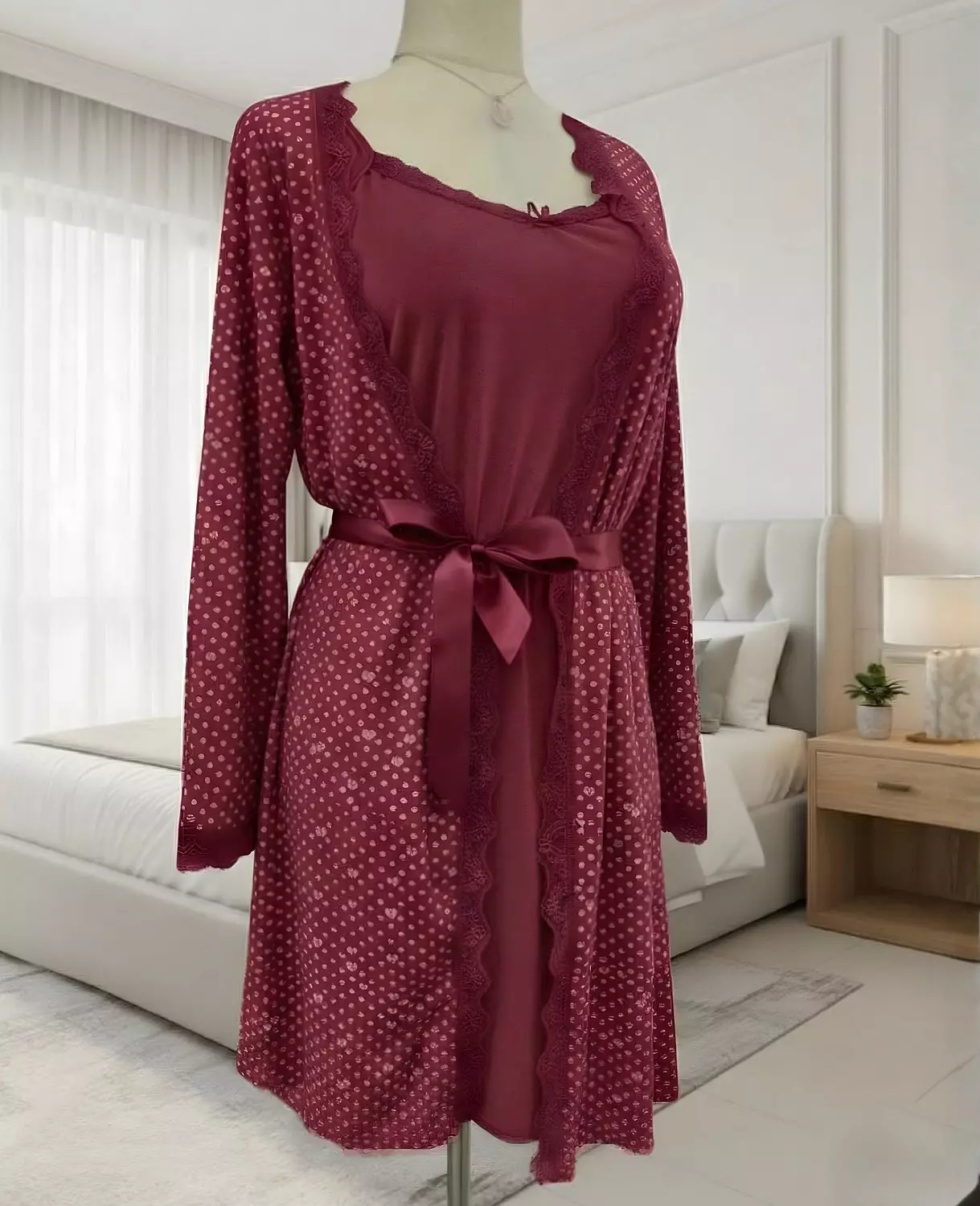 2-Piece Robe & Chemise Set 5