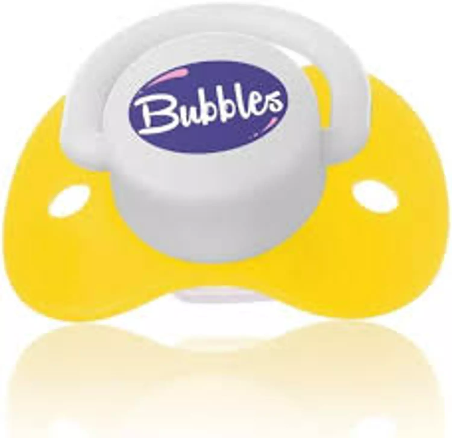 BUBBLES BEVELED SOOTHER + 6M YELLOW 2
