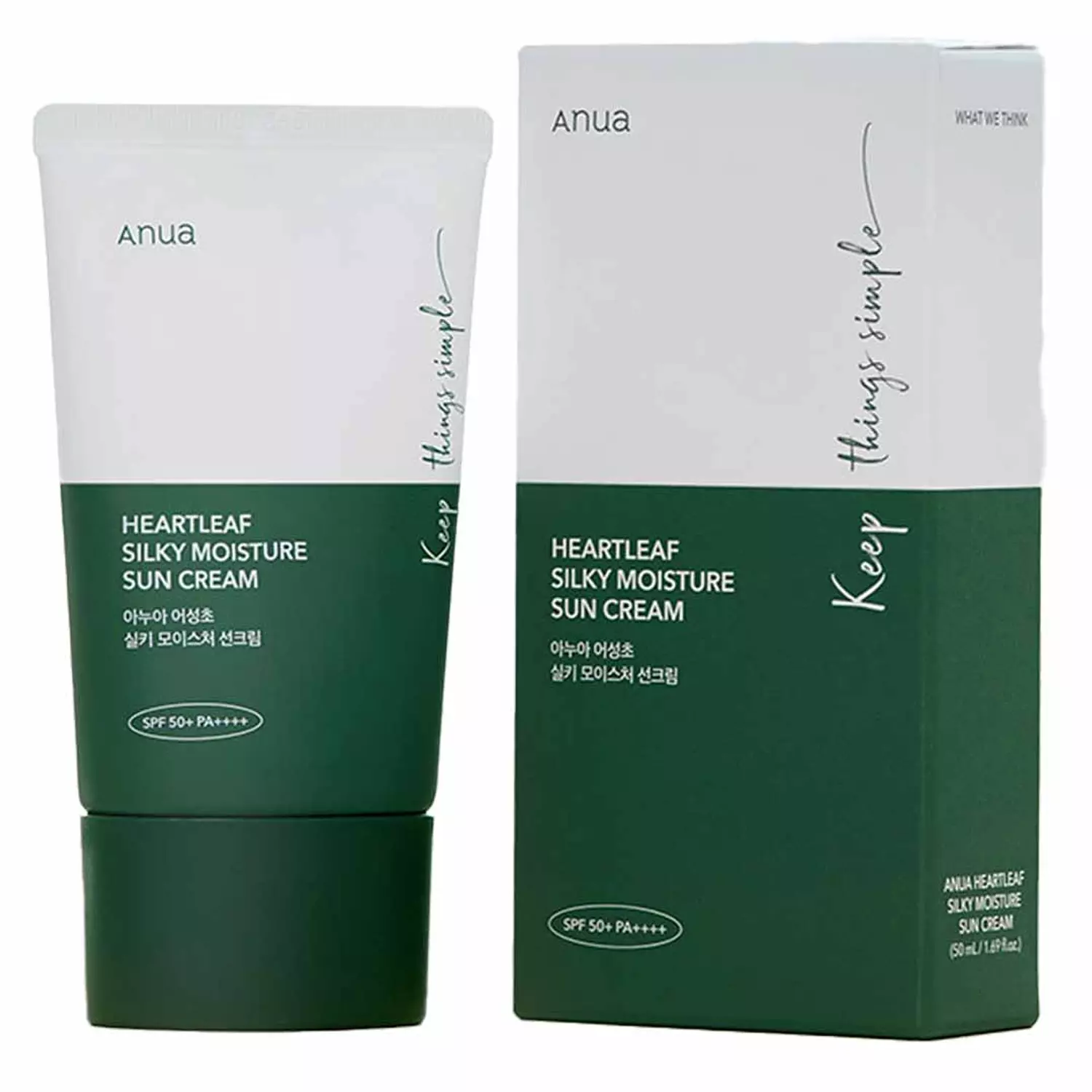 Anua Heartleaf Silky Moisture Sunscreen 50ml 1