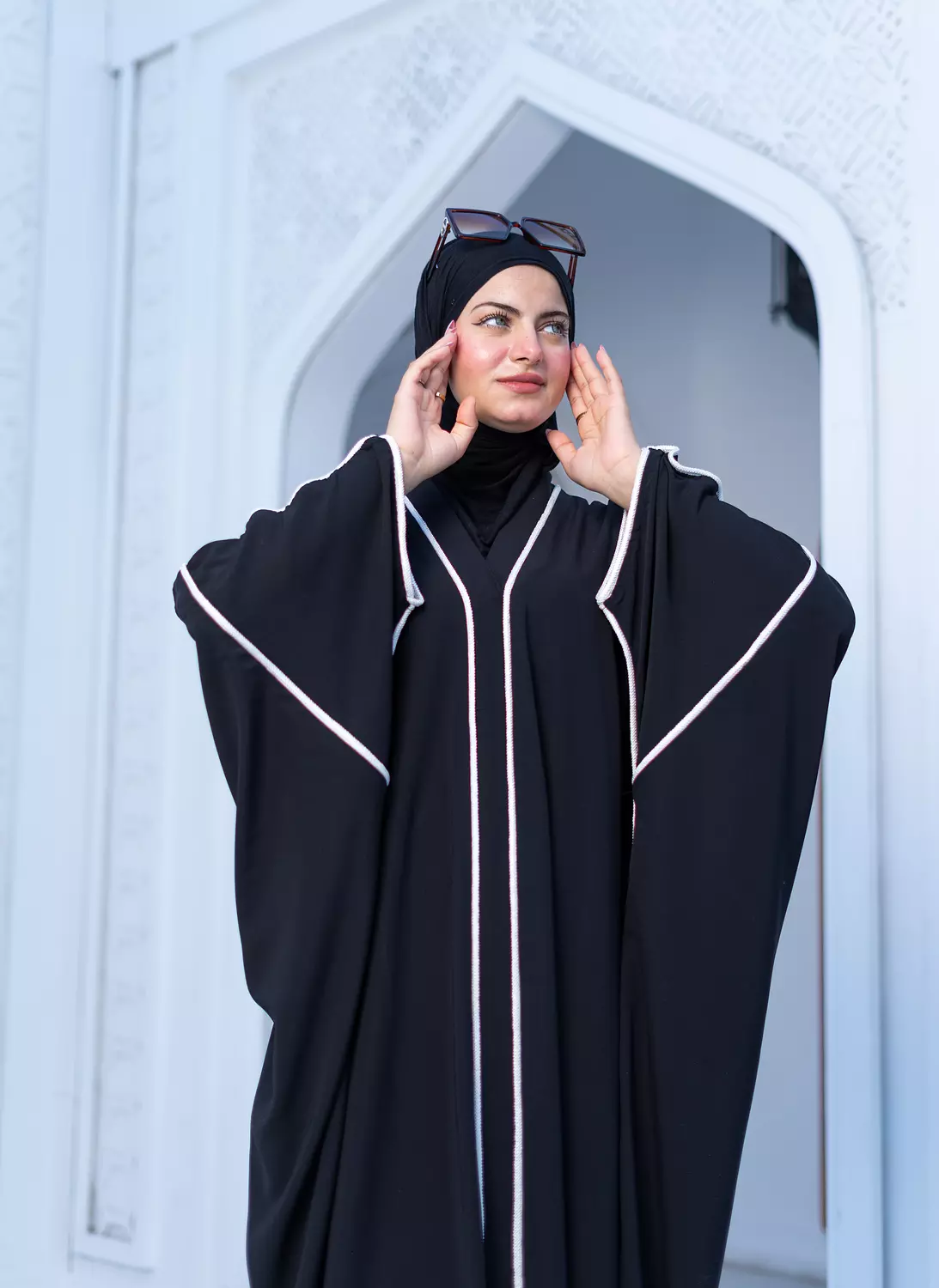 Abaya butterfly black image