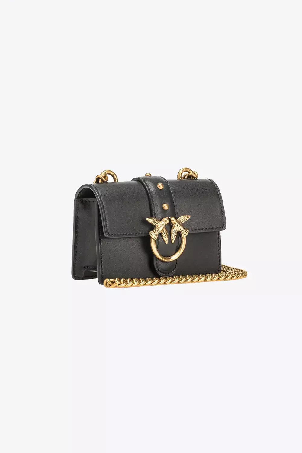 Micro Love Bag One Simply BLACK-ANTIQUE GOLD 6