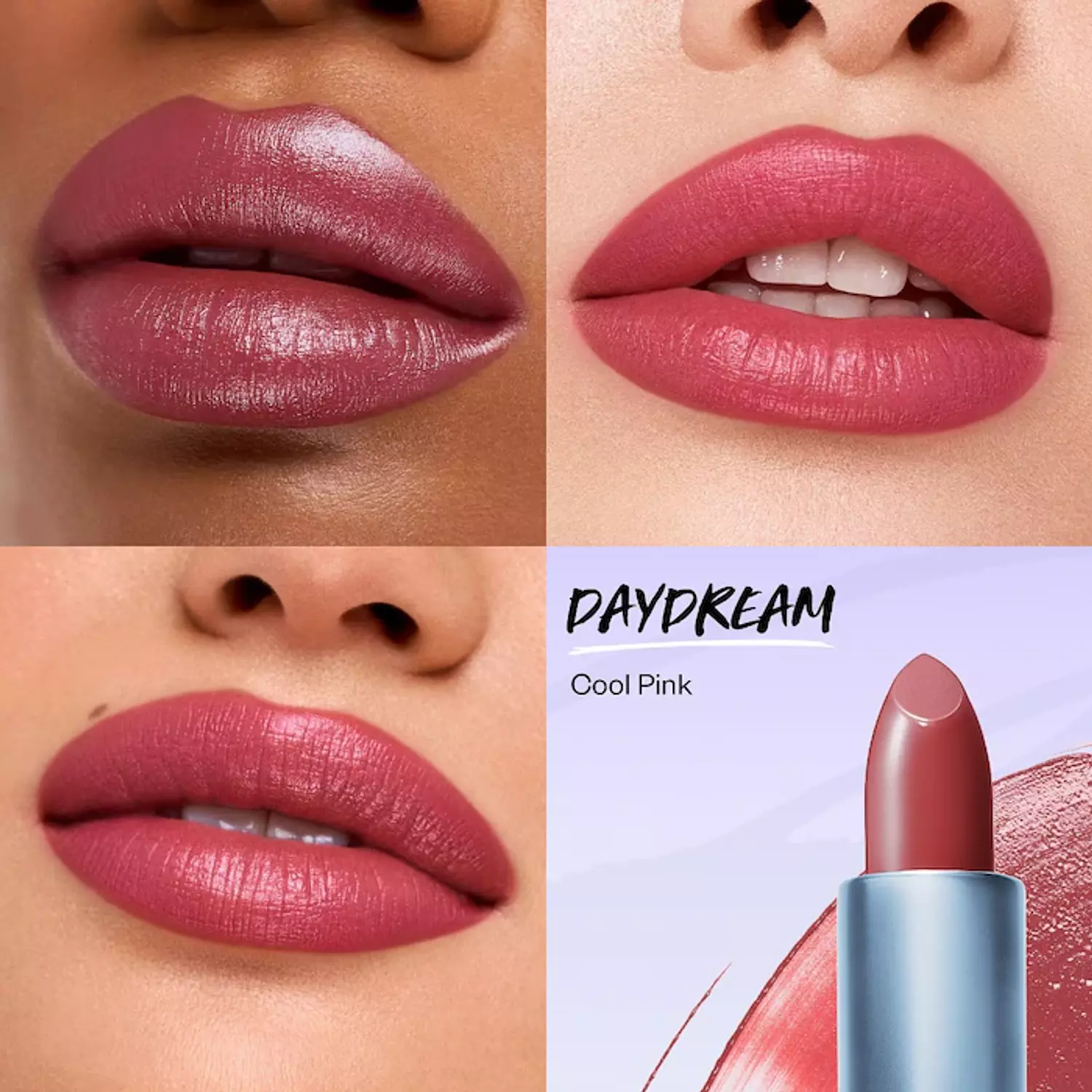 Kosas  Weightless Lip Color Nourishing Satin Lipstick Daydream - cool pink 2